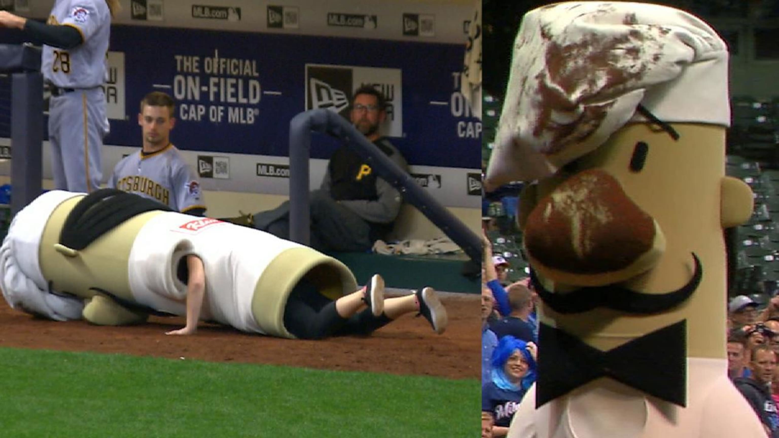 The Italian Sausage tripped at the start of the race, but at least