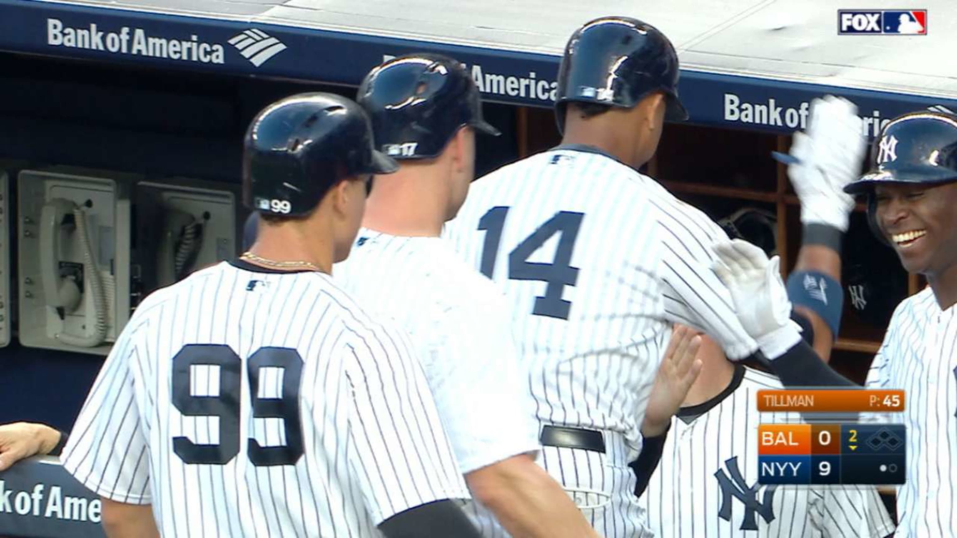 Yanks crush five homers vs. O's