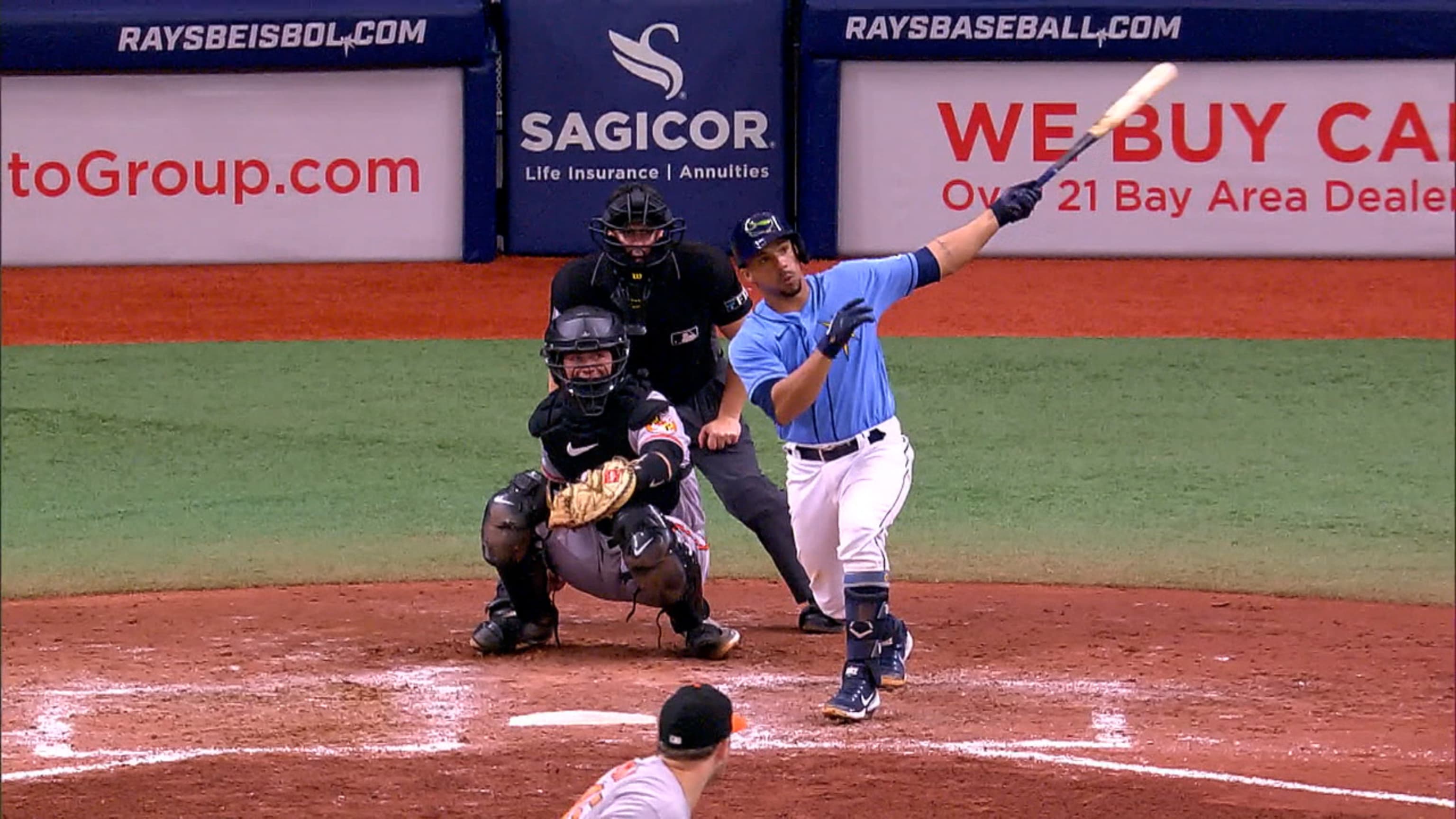 Brett Phillips hits 1 of 3 Rays homers in win over Orioles