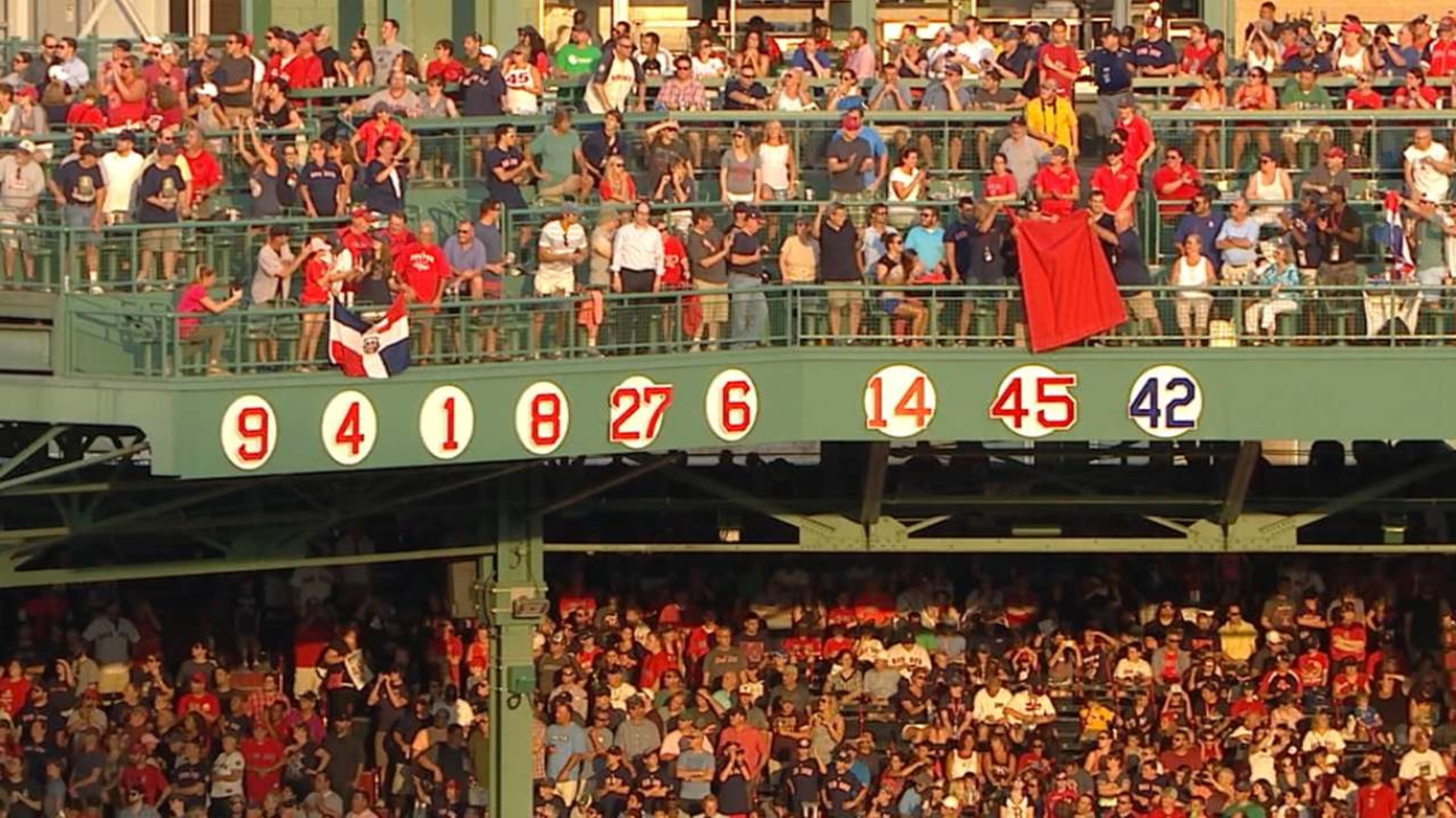 Fenway Park: Retired Numbers, The Red Sox retired numbers: …