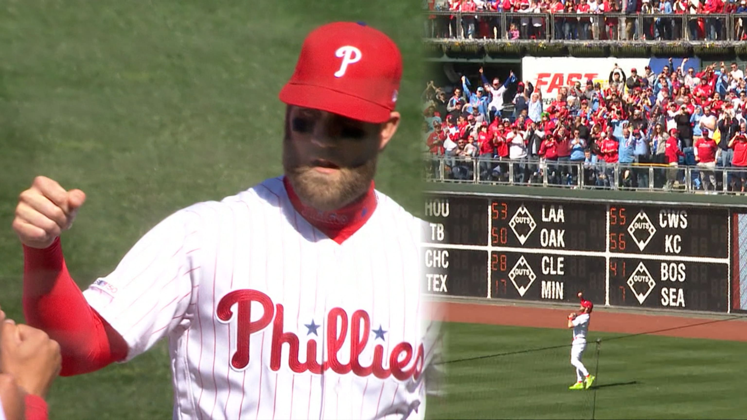 Bryce Harper Makes Phillies Debut On Opening Day