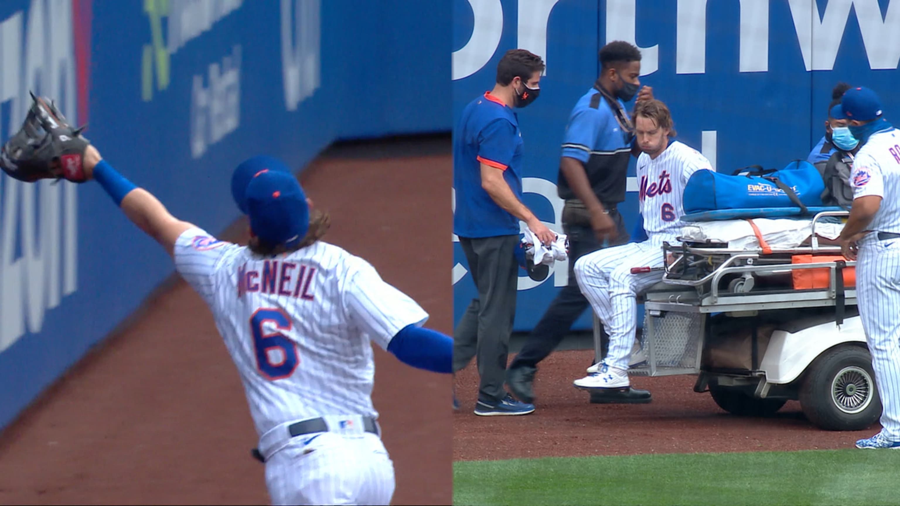 Jeff McNeil le roba a Cabrera