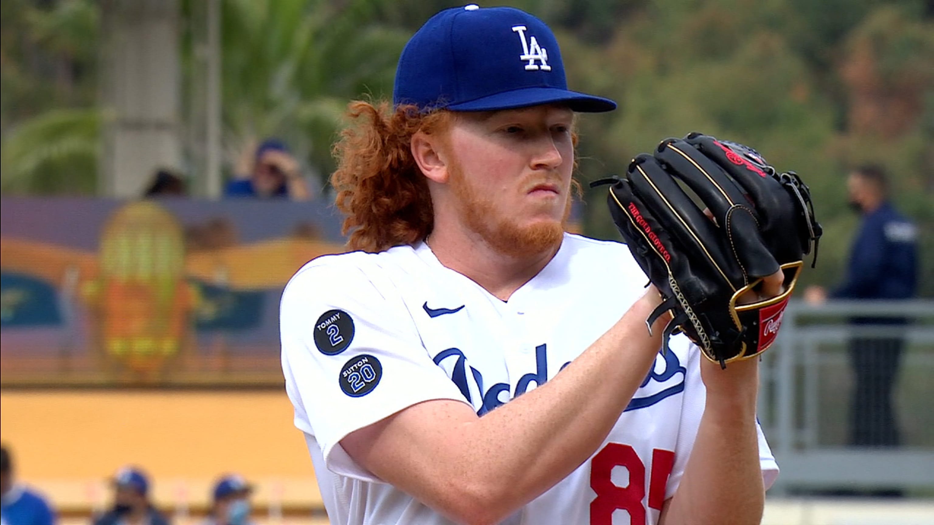 Photo: Dustin May Thrives in His Return From Tommy John Surgery as Dodgers  Blank Marlins - LAP2022082021 