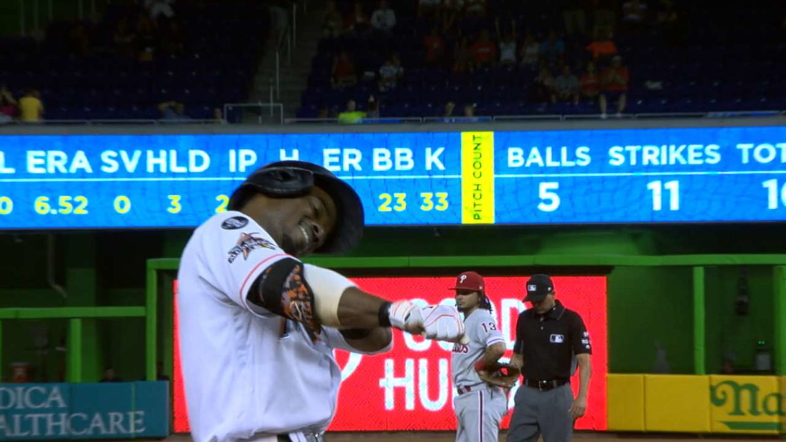 Dee Gordon went for the full Ken Griffey Jr. look during the