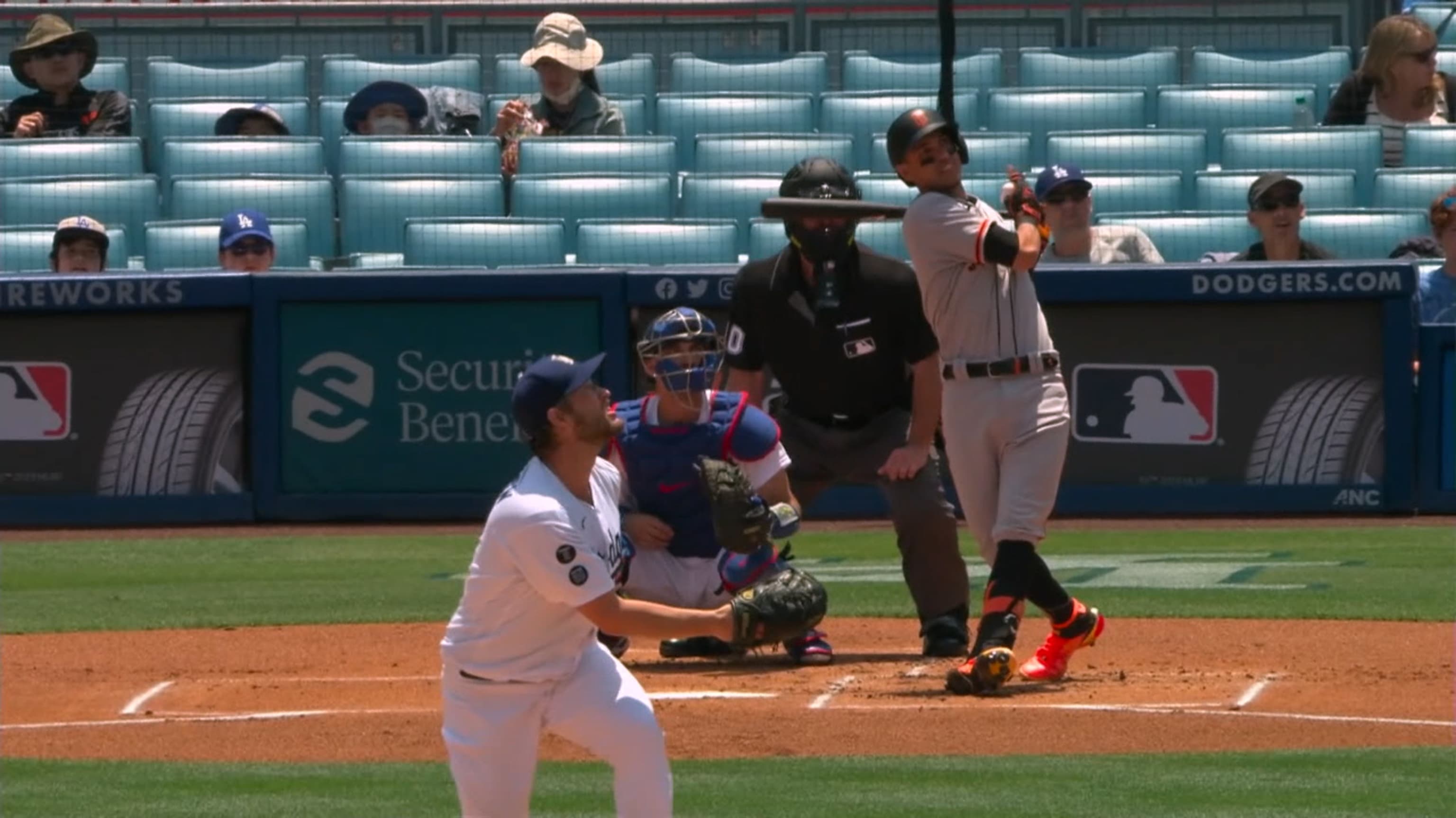 Mauricio Dubón homers off Clayton Kershaw