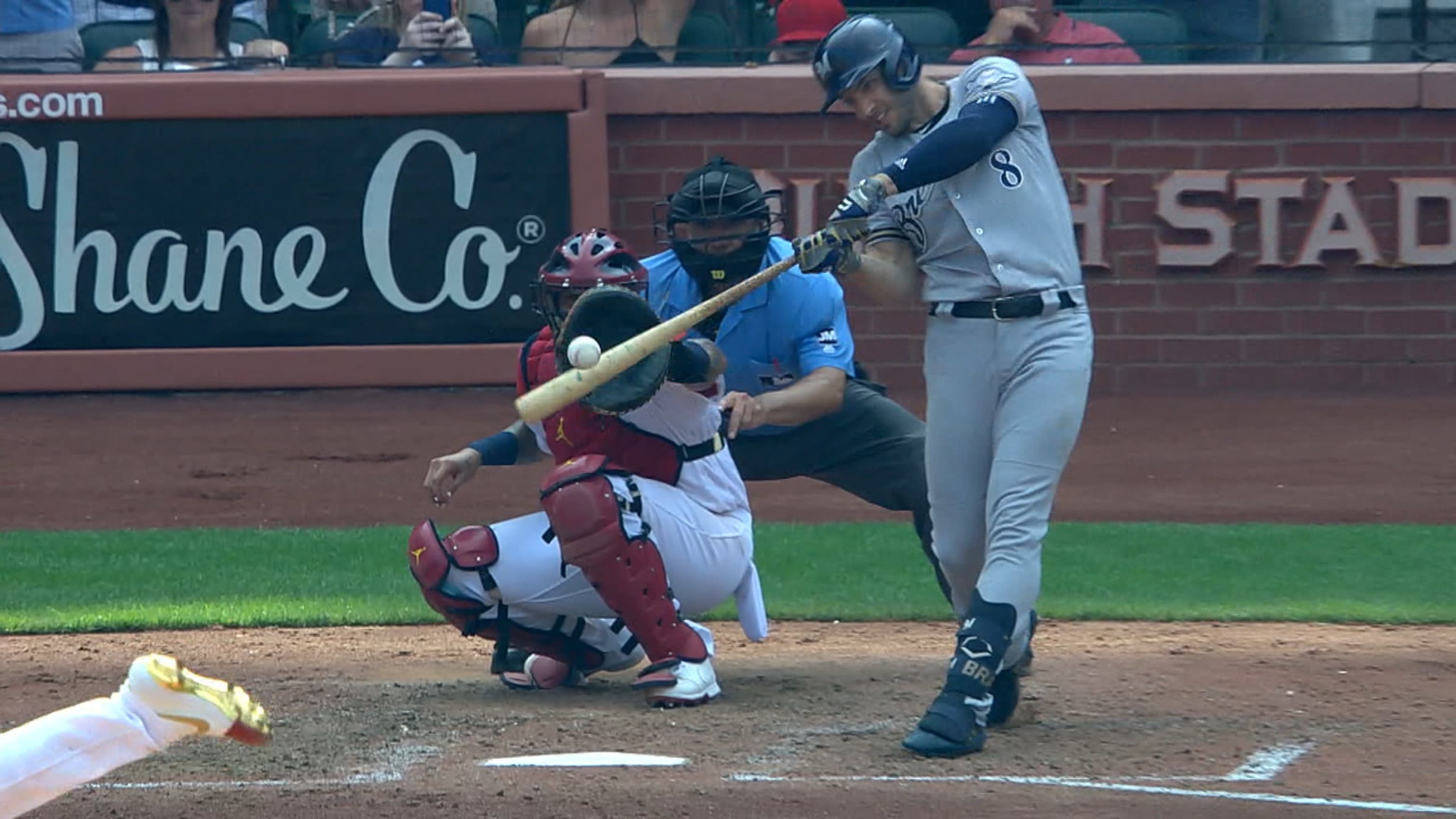 Braun's clutch grand slam in 9th