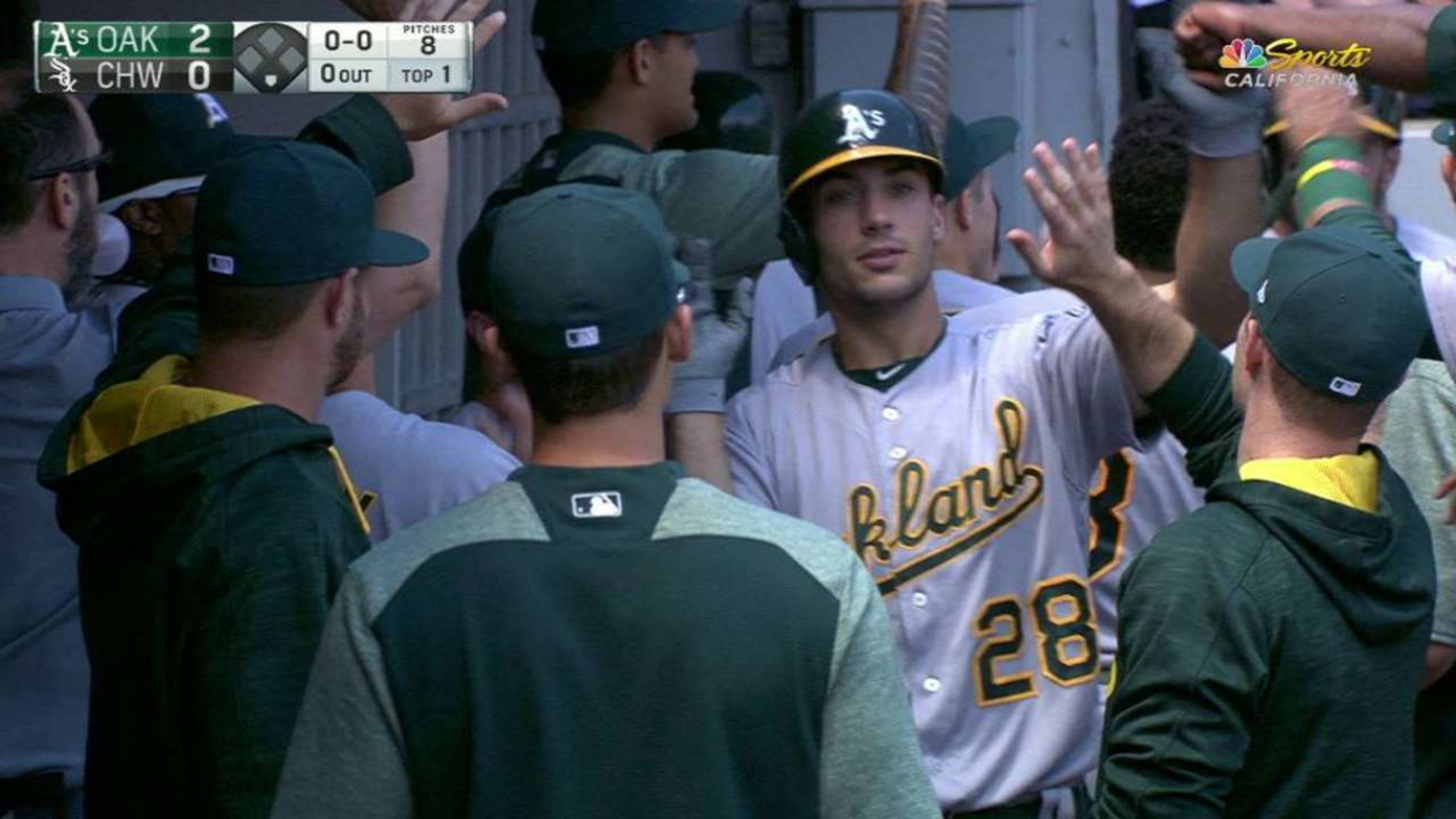 Olson's first career HR