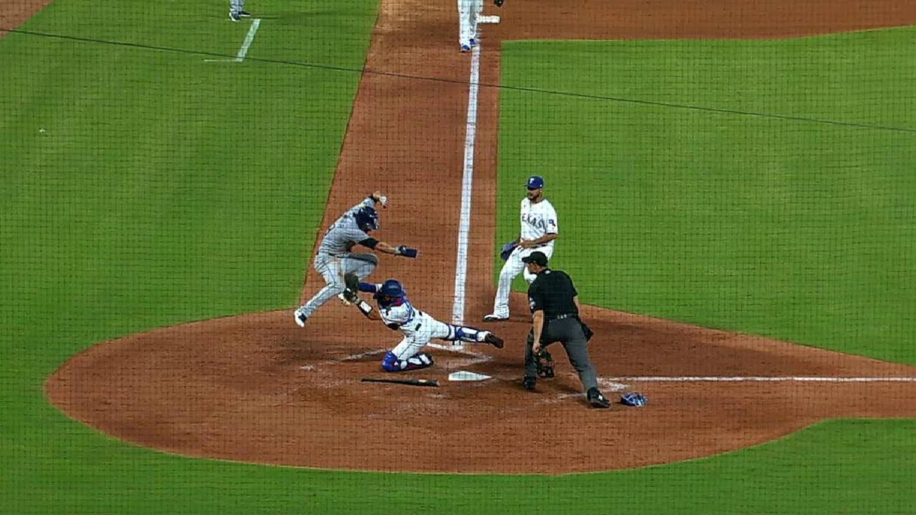 Kiner-Falefa tags out Kiermaier