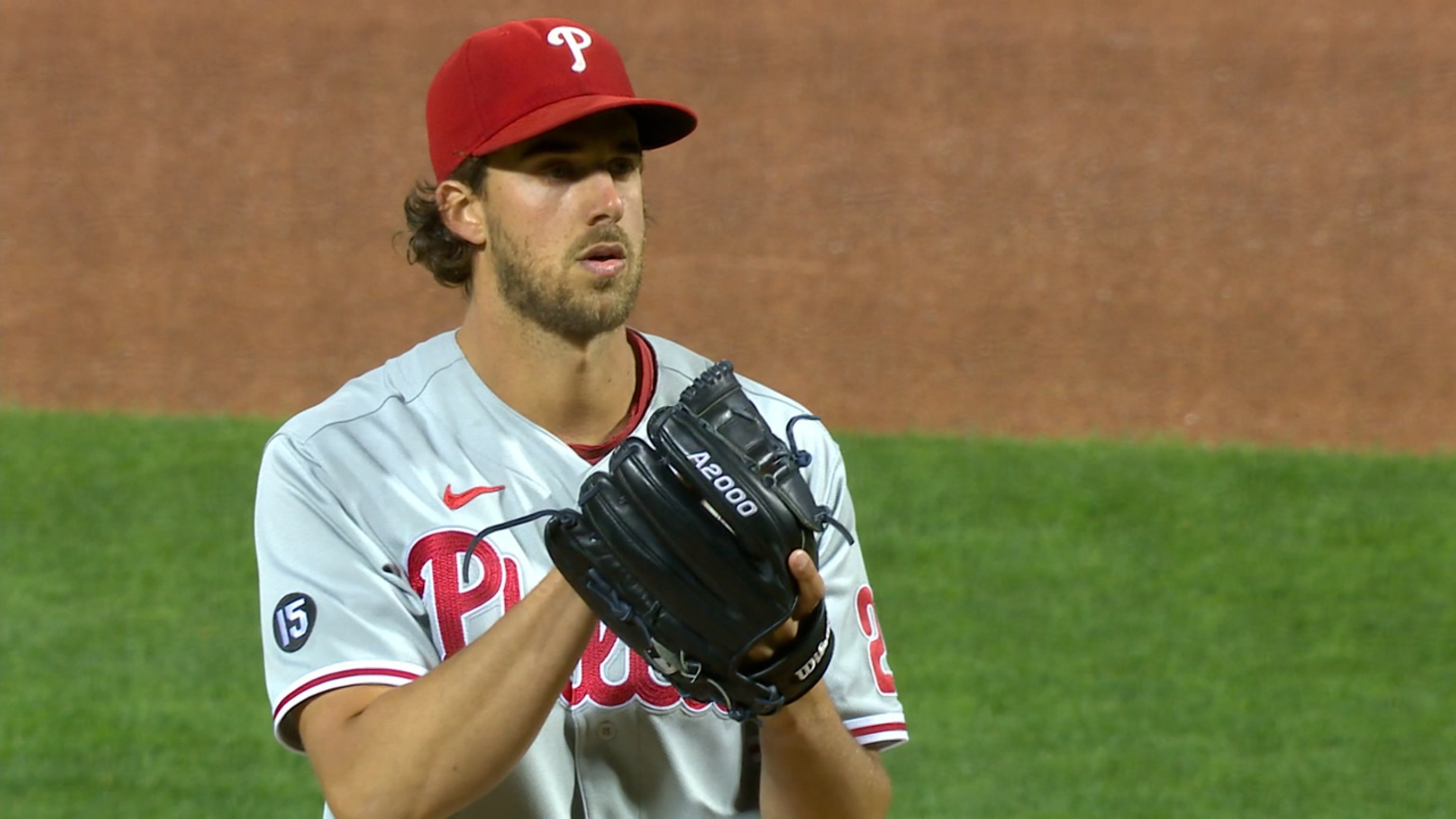 Aaron Nola strikes out seven 