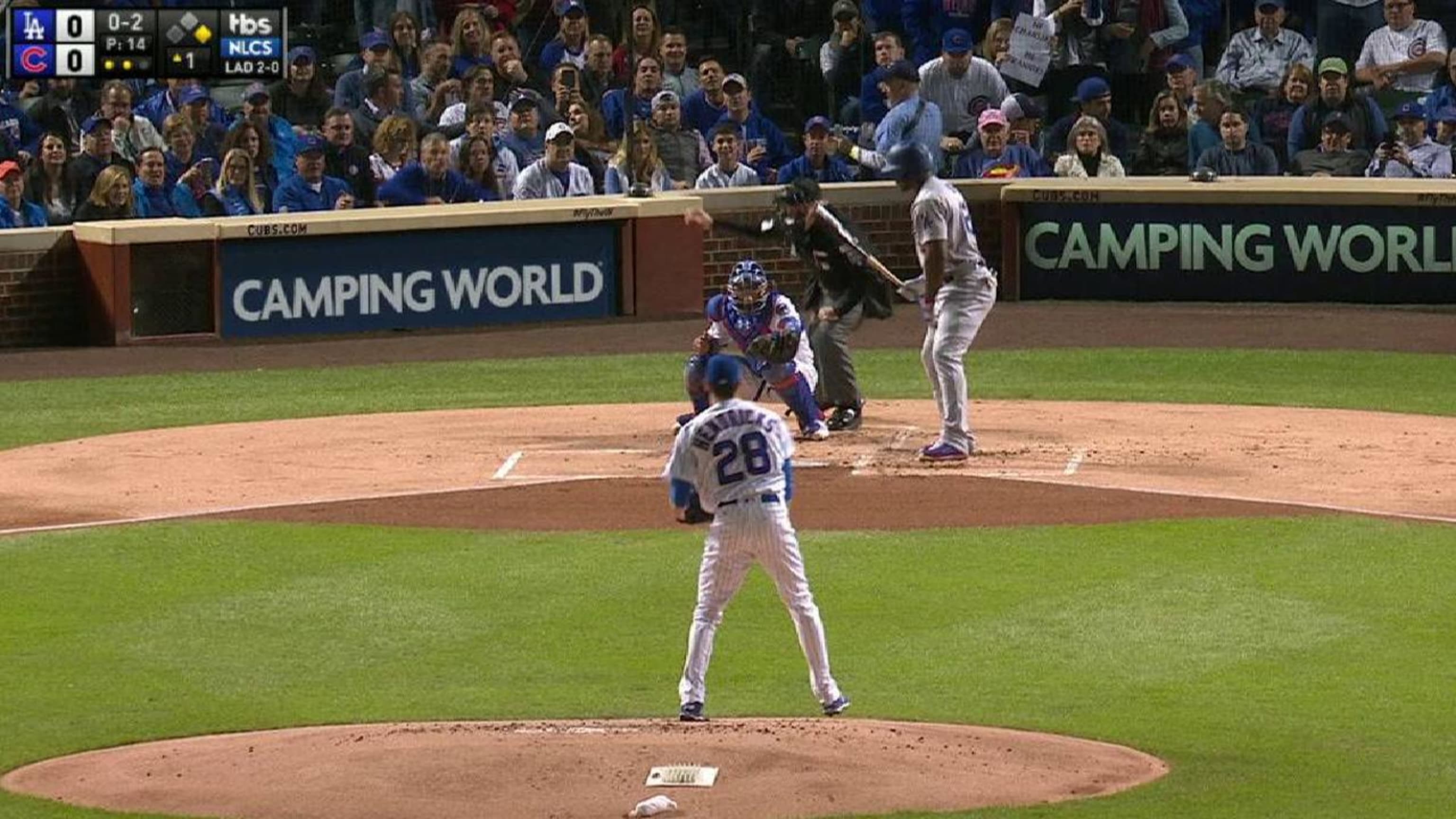 Hendricks gets Puig looking