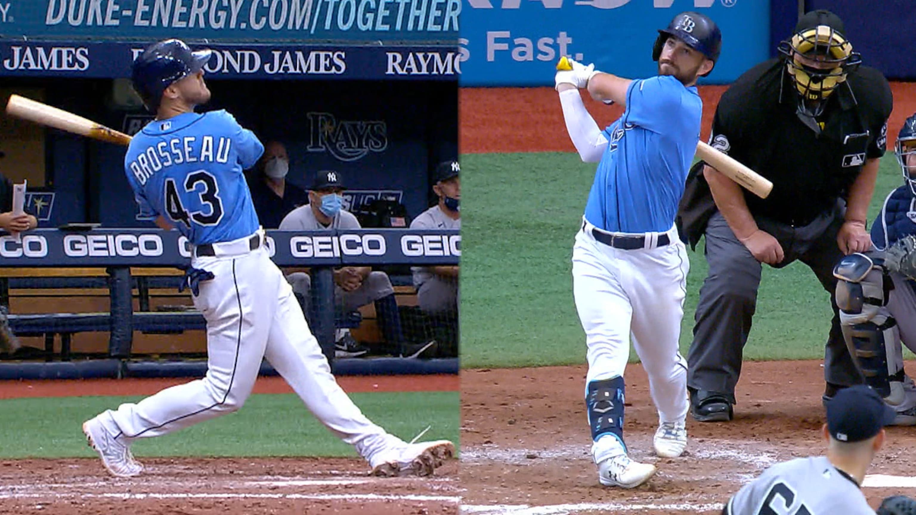 Jonrones seguidos de Brosseau y Lowe