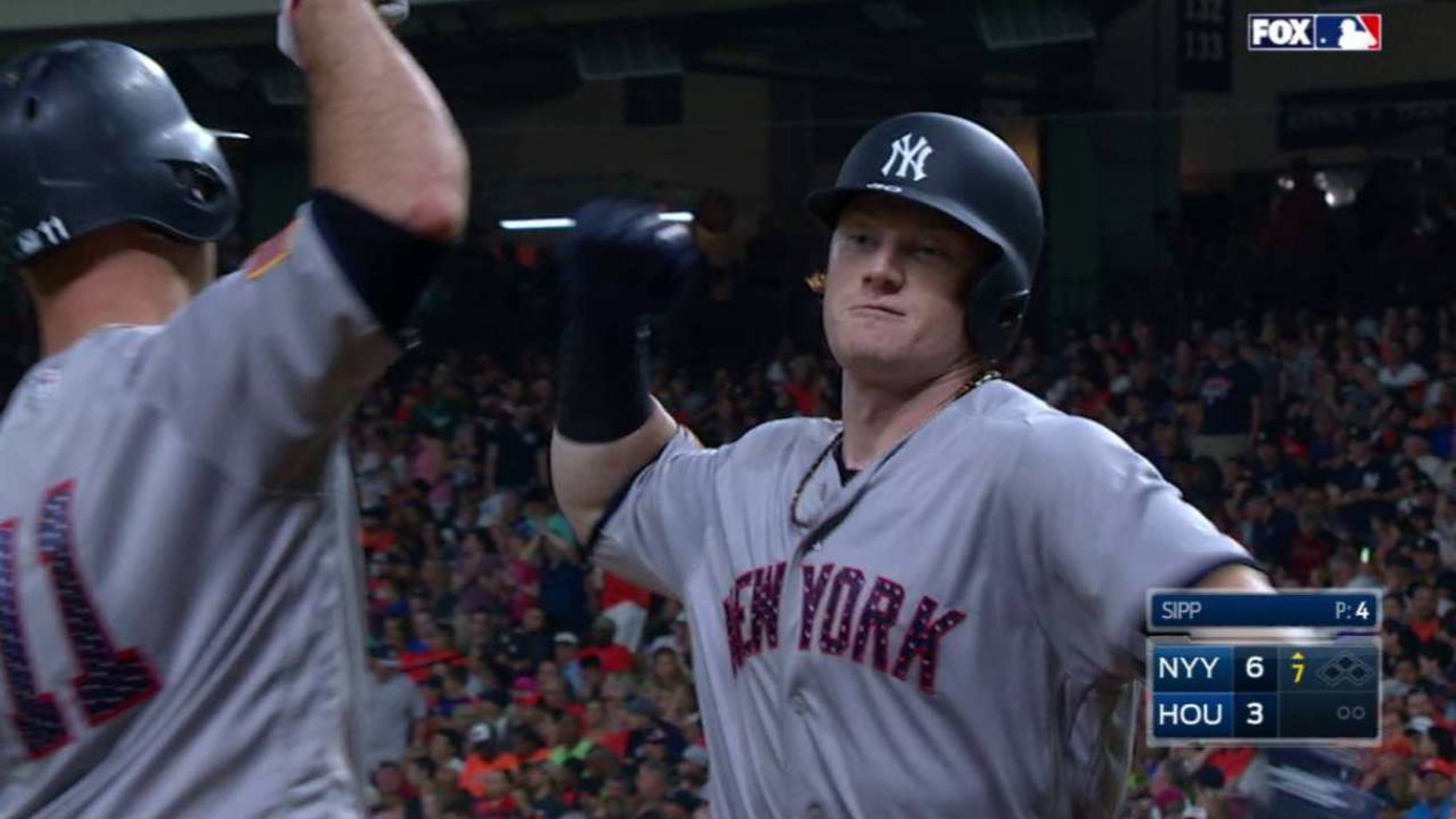 Clint Frazier, Didi Gregorius Hit Home Runs While Wearing Face Masks