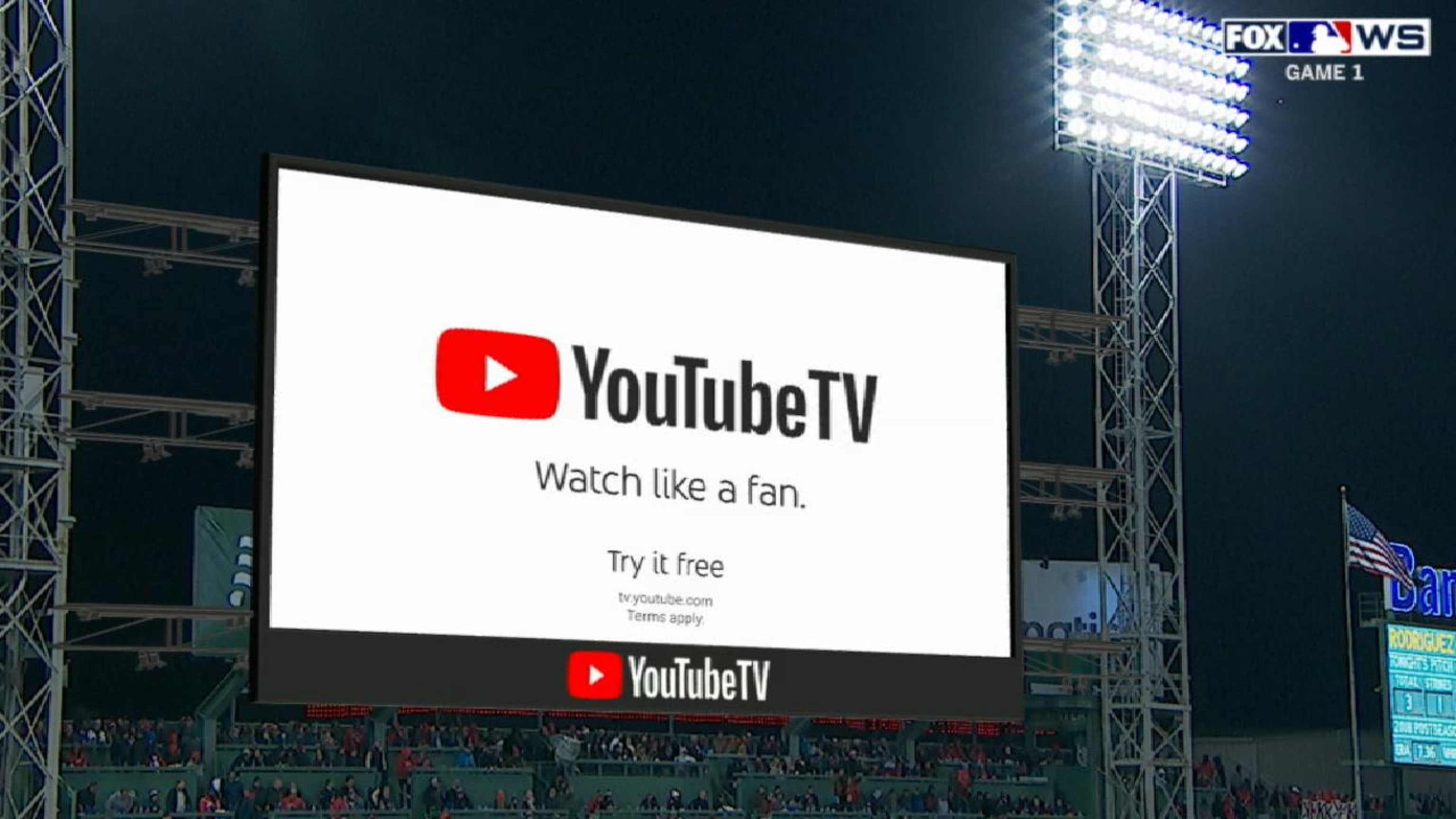 YouTube TV, MLB debut augmented reality ads