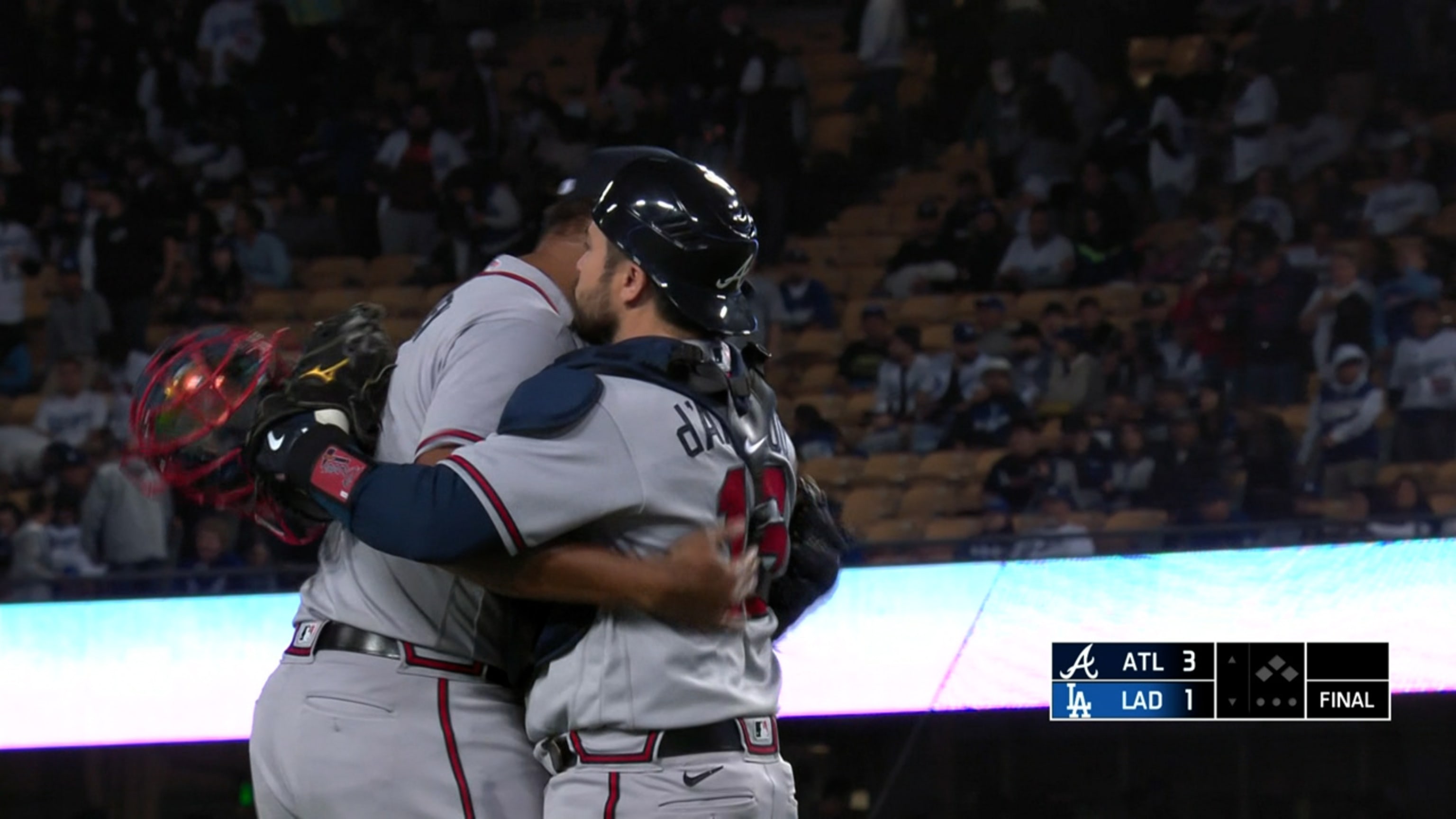 Kenley Jansen gets save at Dodger Stadium (but for Braves AND had to face  Freddie Freeman!!) 