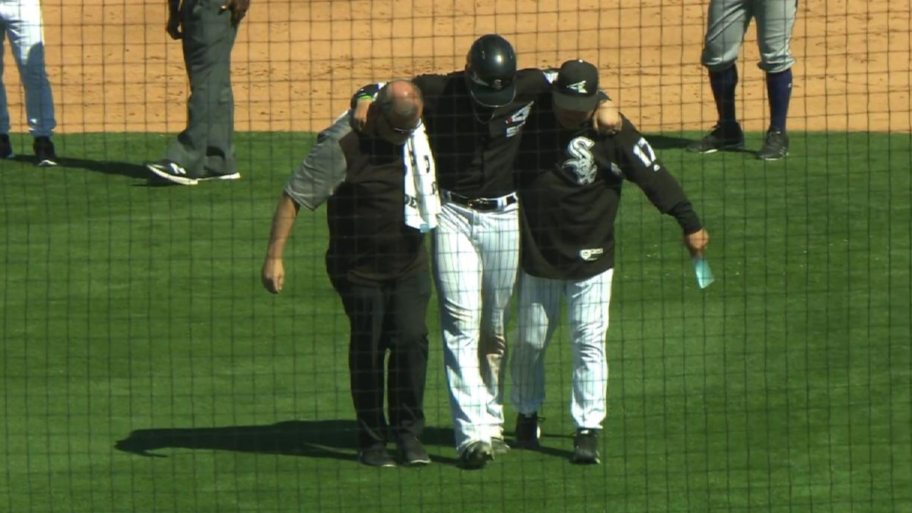 Jose Abreu exits game after being hit by pitch; X-rays negative