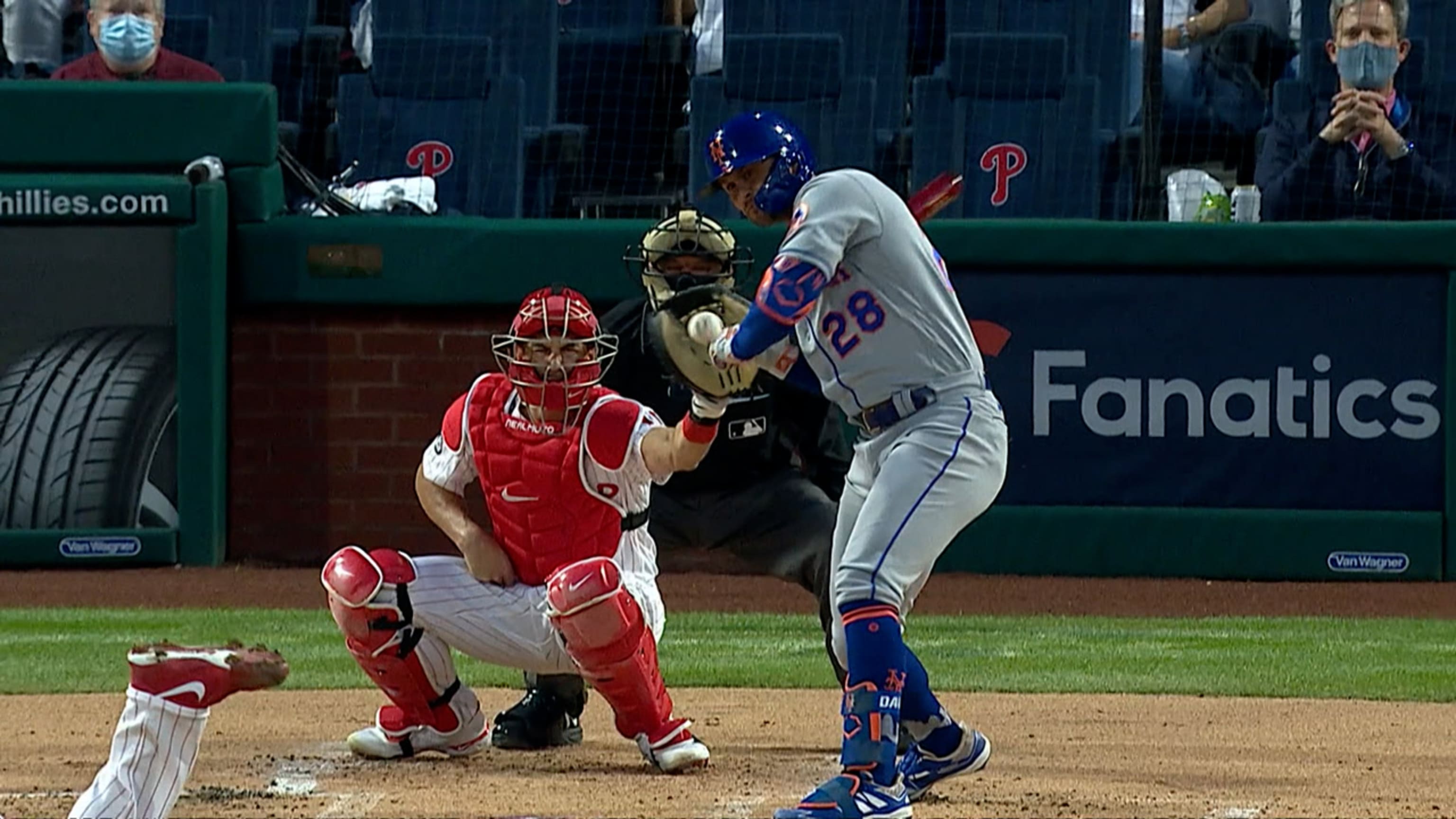 getting hit with a baseball