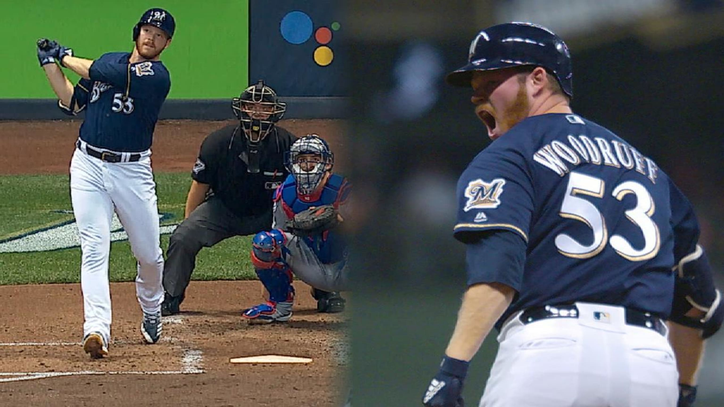 Woodruff pega HR solitario a Kershaw