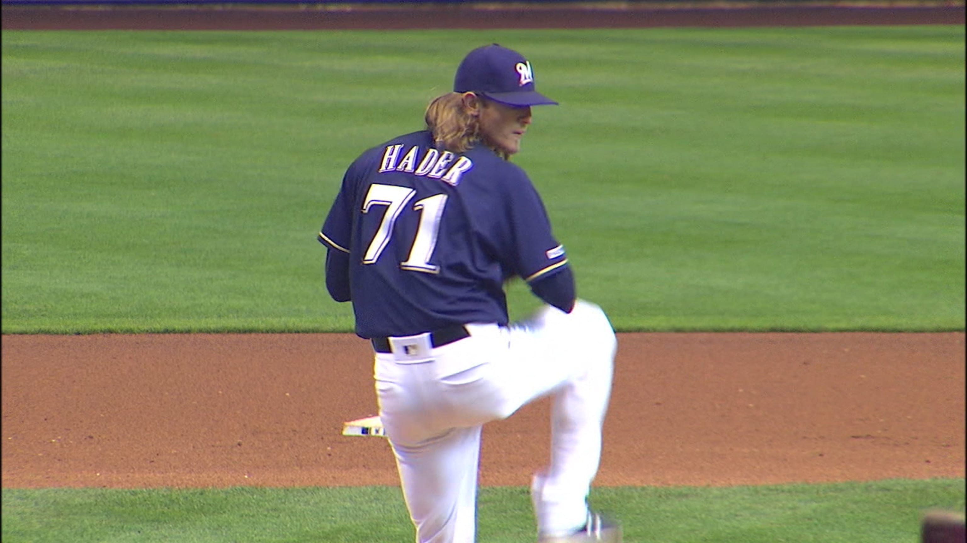Hader is Reliever of the Month