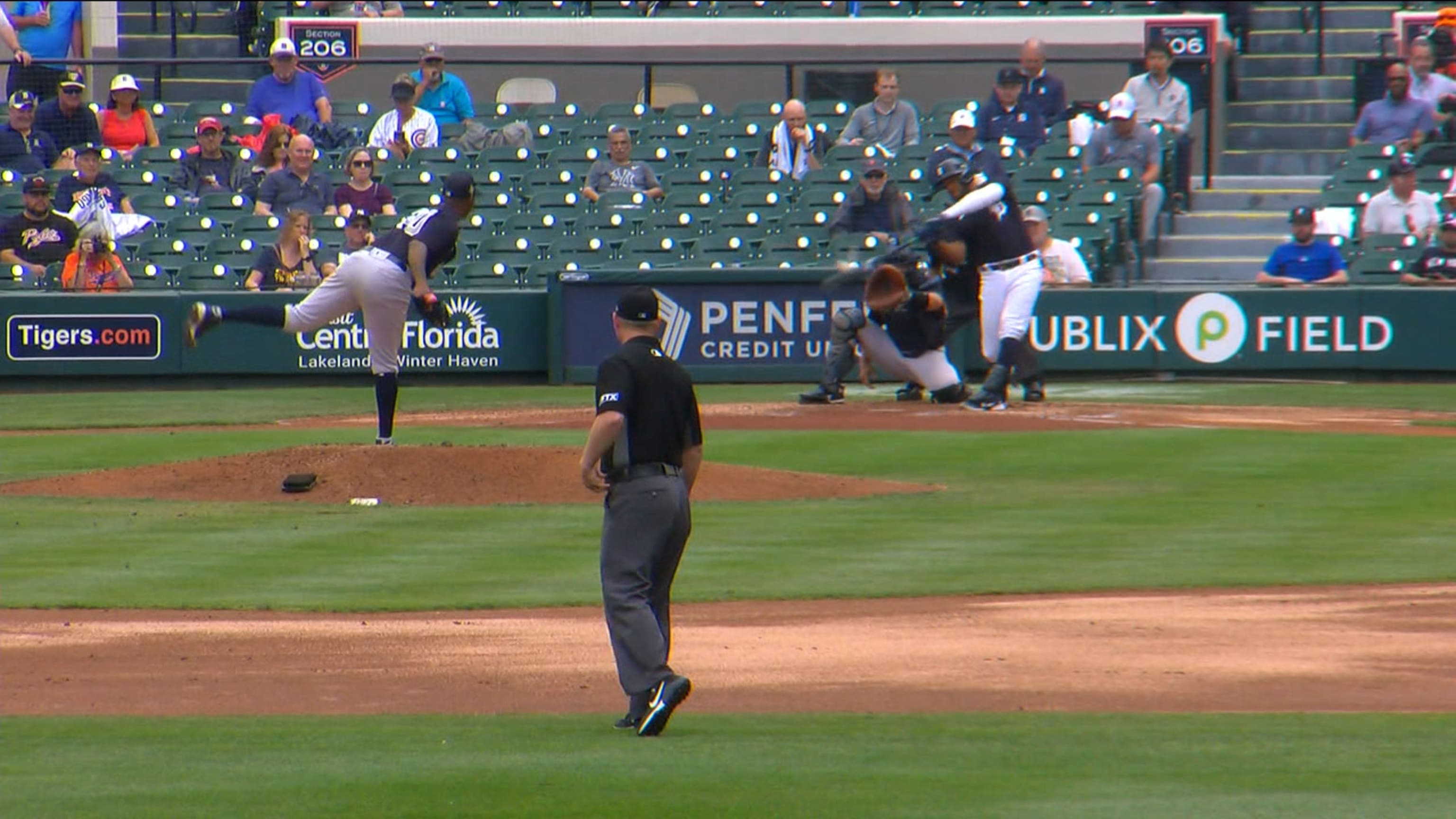 Akil Baddoo's 2-run triple vs Guardians, Two-out runs by way of right  field. Miggy has taught them well., By Detroit Tigers