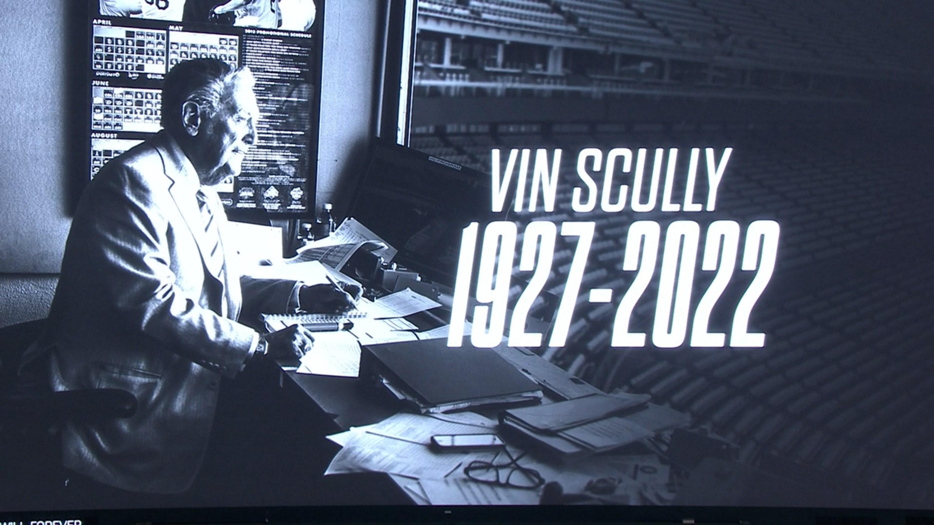 LA Dodgers Vin Scully Forever The Voice Of Dodgers 1927-2022