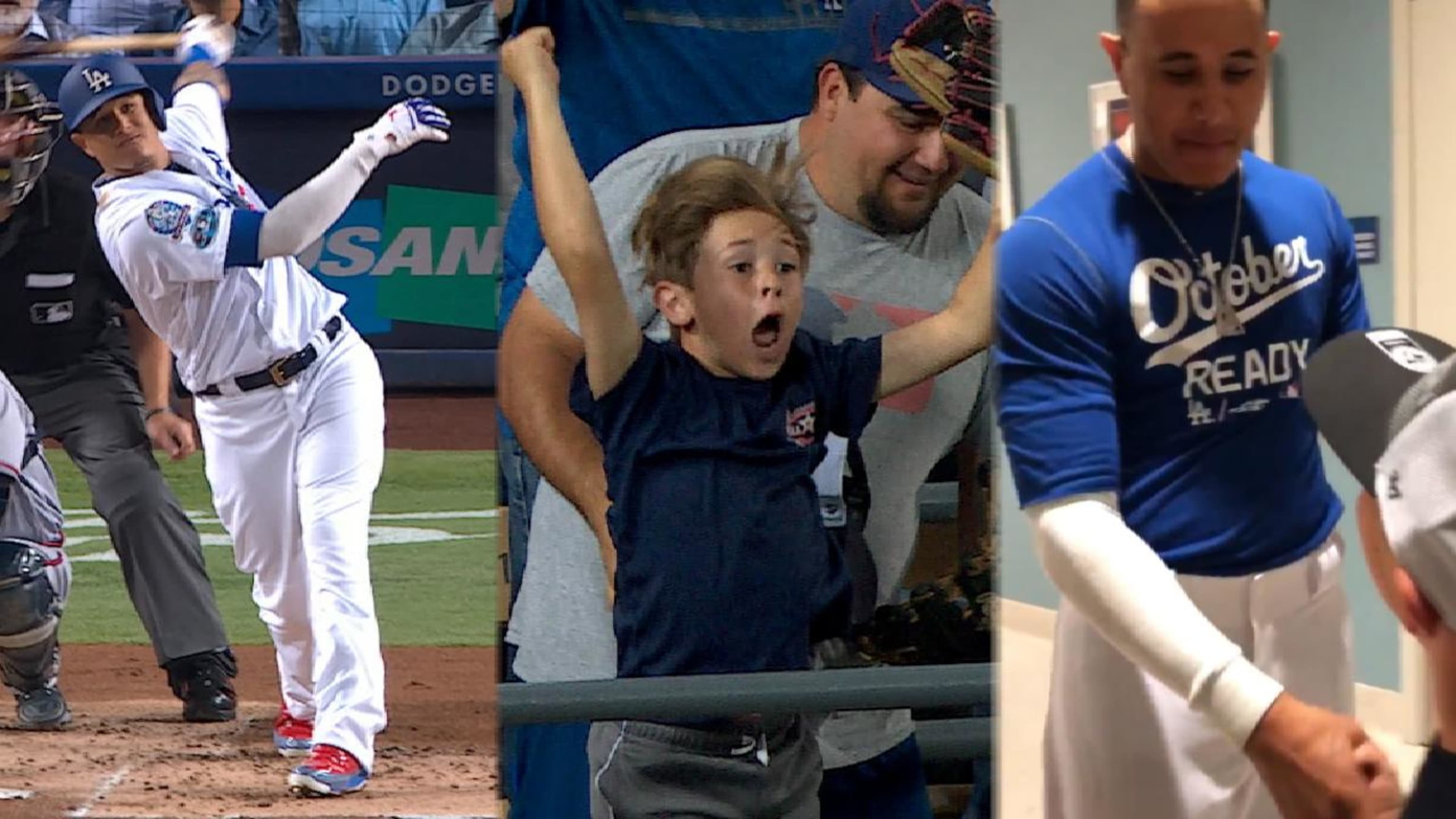 A young fan celebrated his birthday by catching Manny Machado's HR