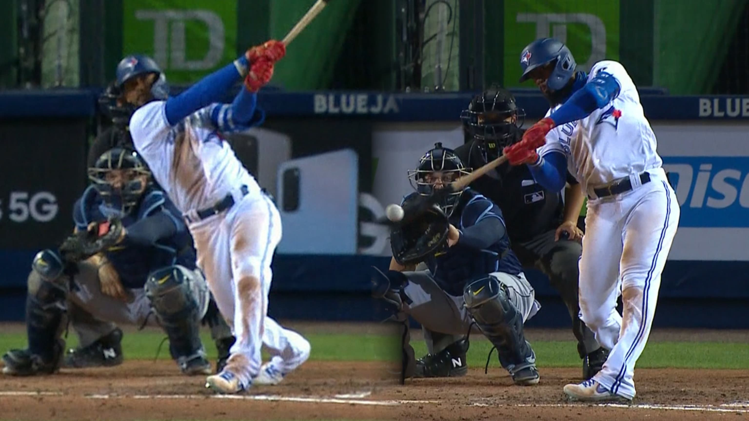 Juego de dos HRs de Teoscar Hernández