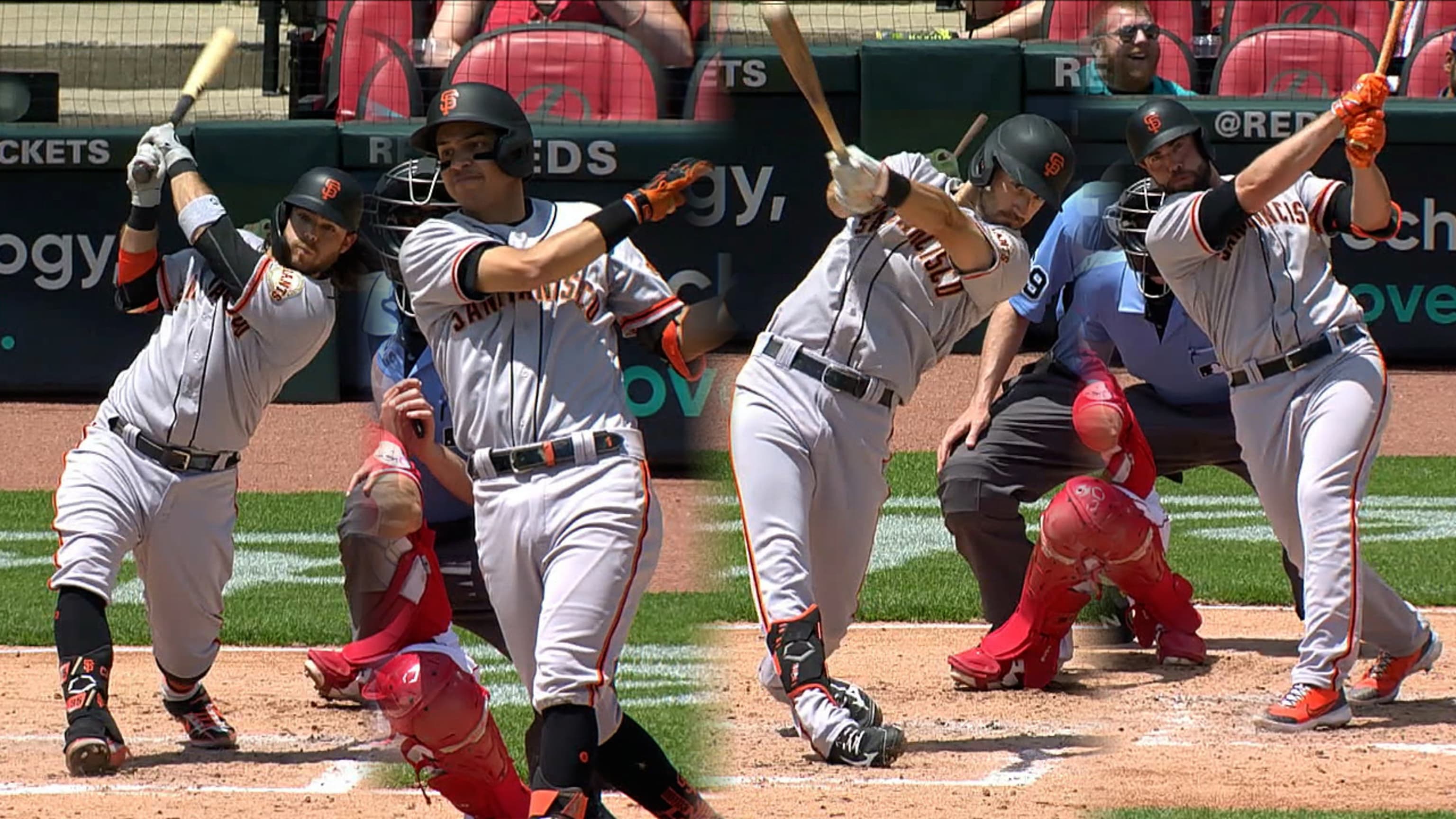 Giants Score 19 Runs In Rout Of Reds