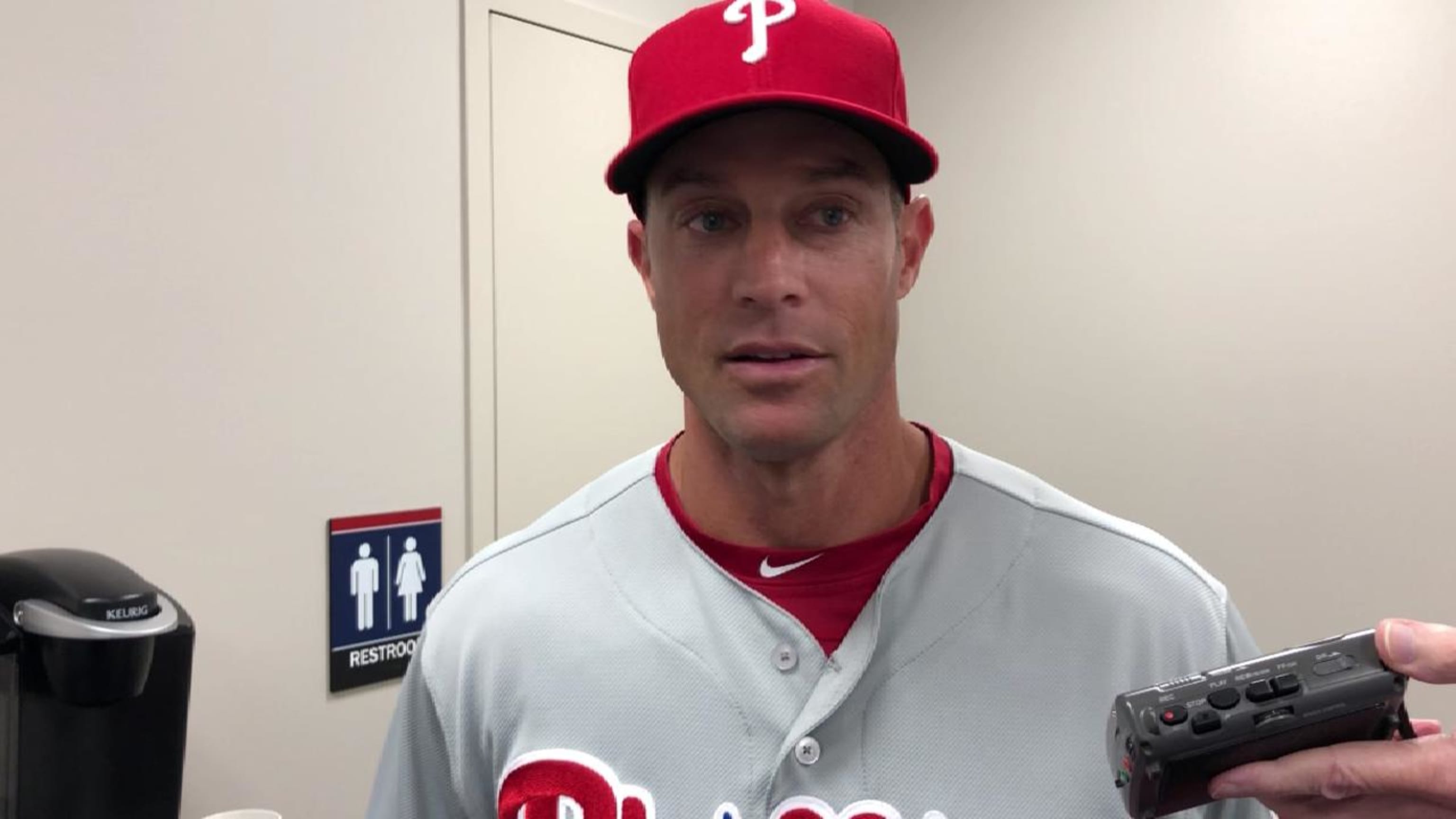 MLB Jersey Numbers on X: Manager Gabe Kapler is introduced in