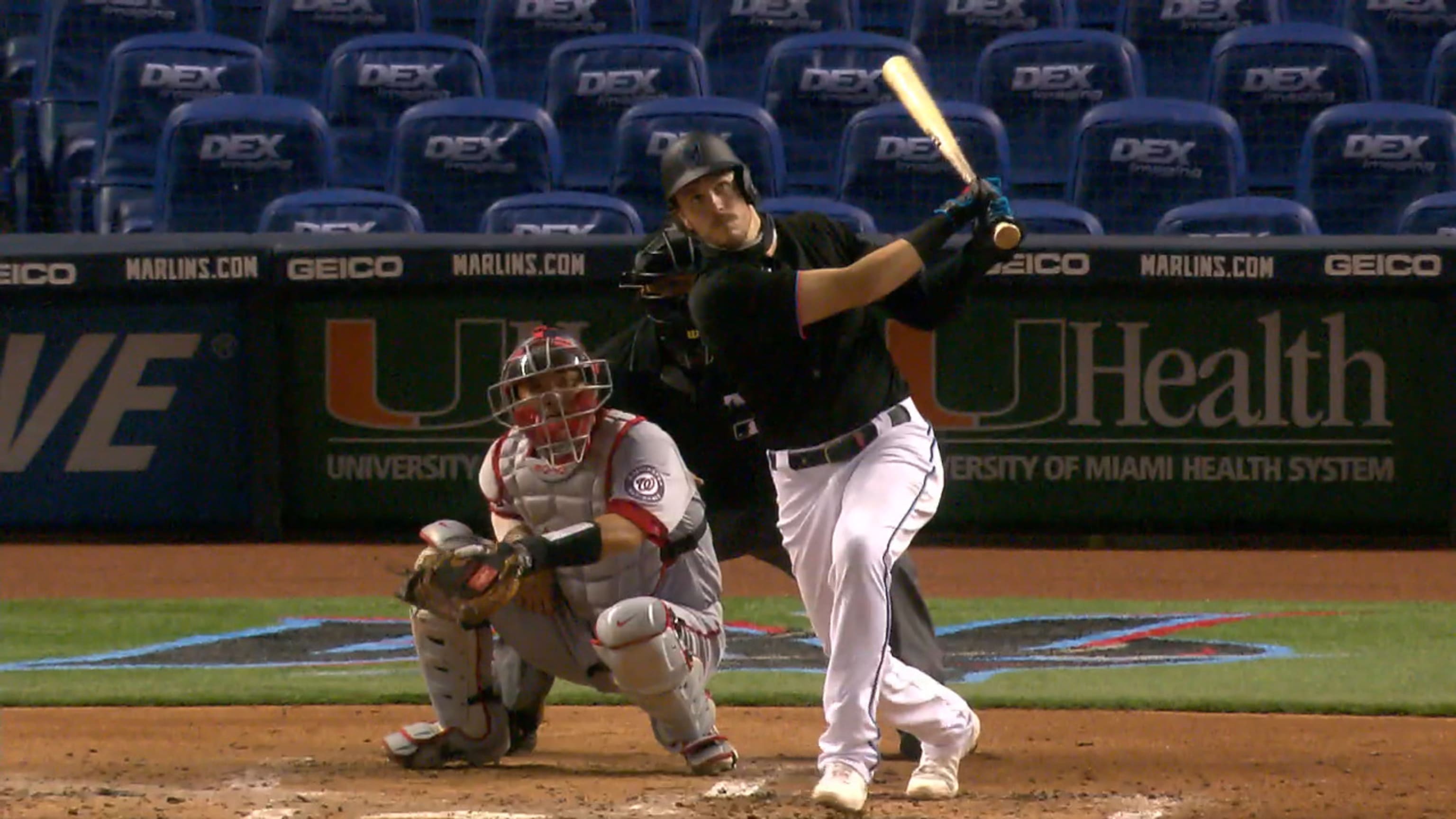 Brian Anderson of the Miami Marlins bats against the Toronto Blue