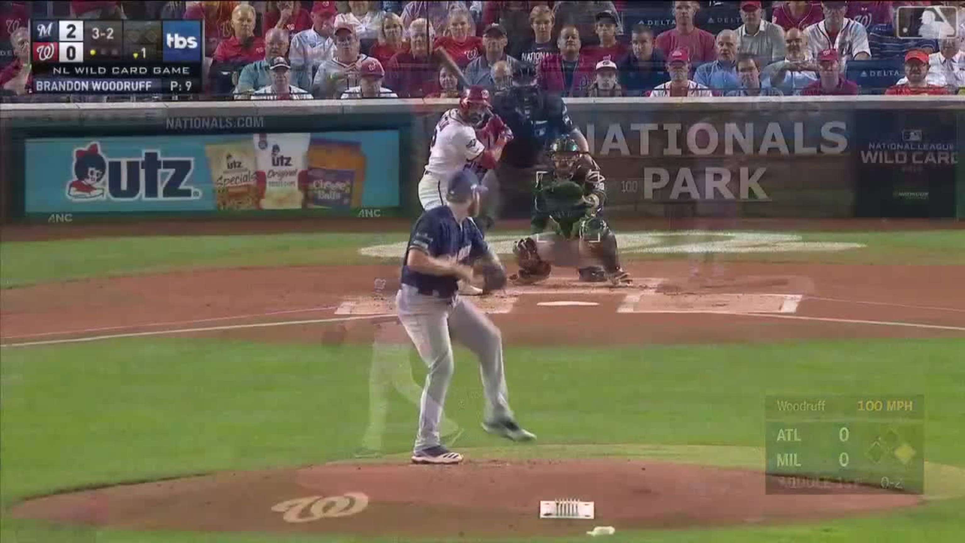 Brandon Woodruff's four-seam strikeouts