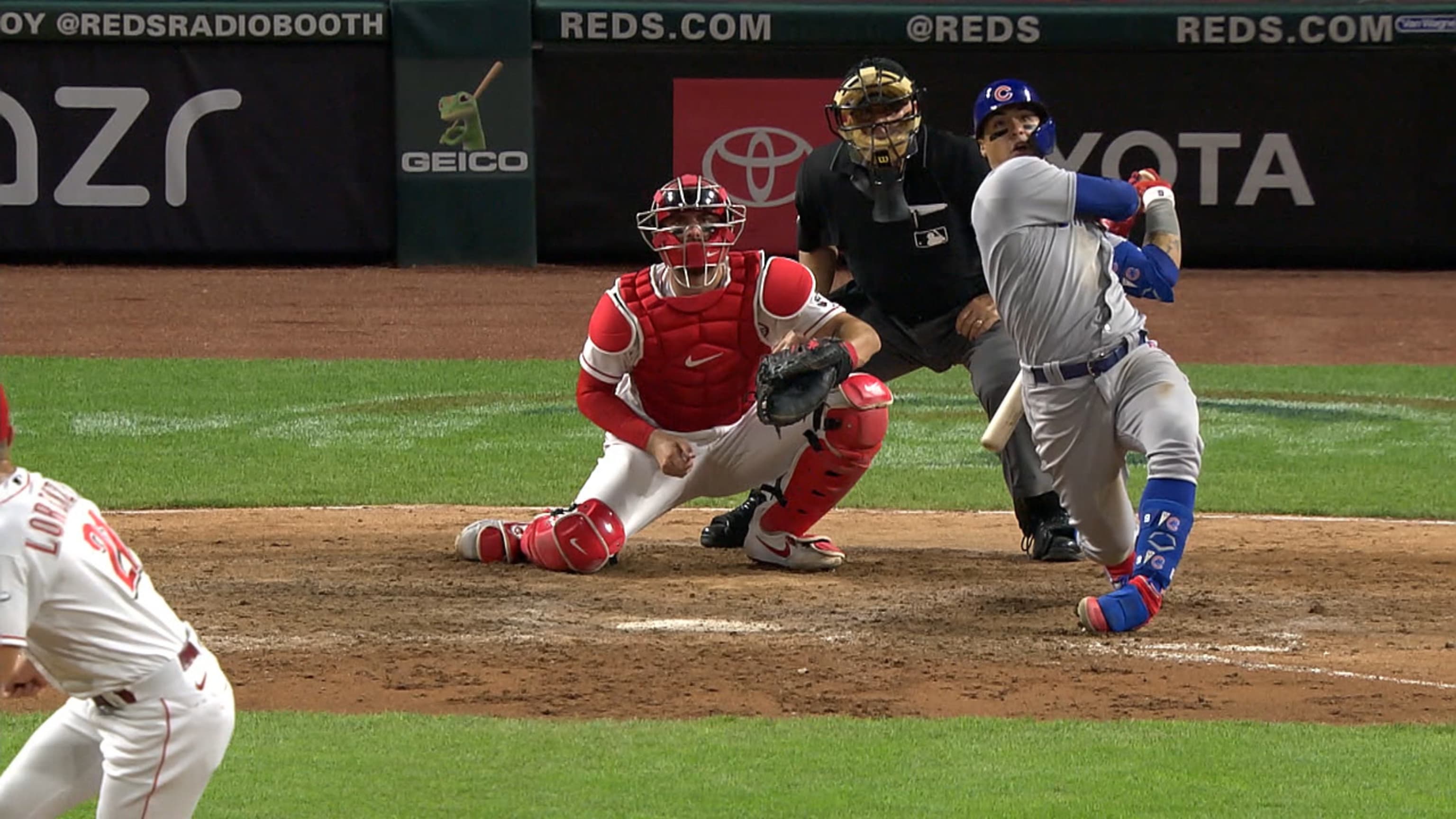 Segundo HR de Báez vs. Rojos