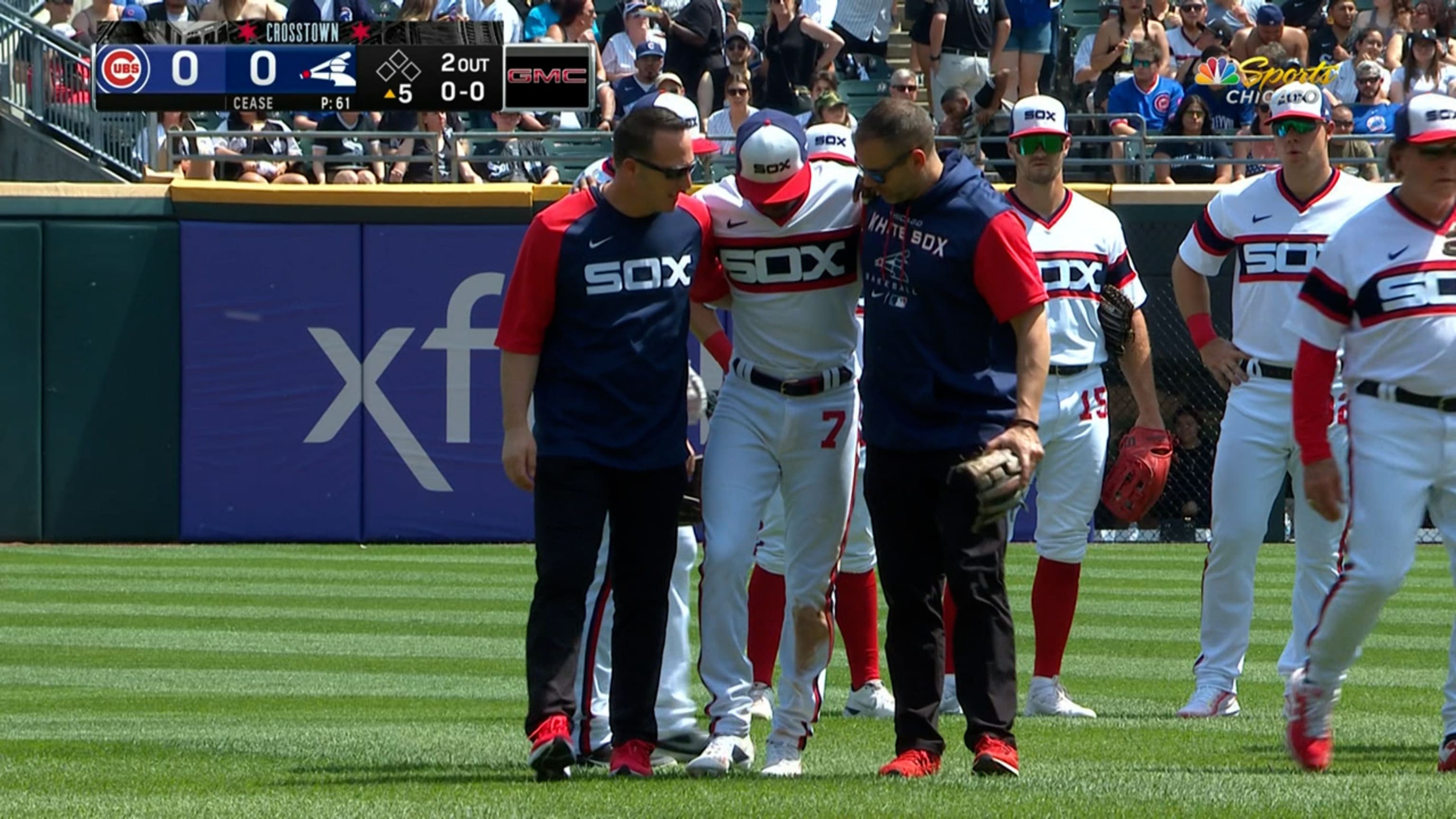 Anderson sale del juego en el 5to