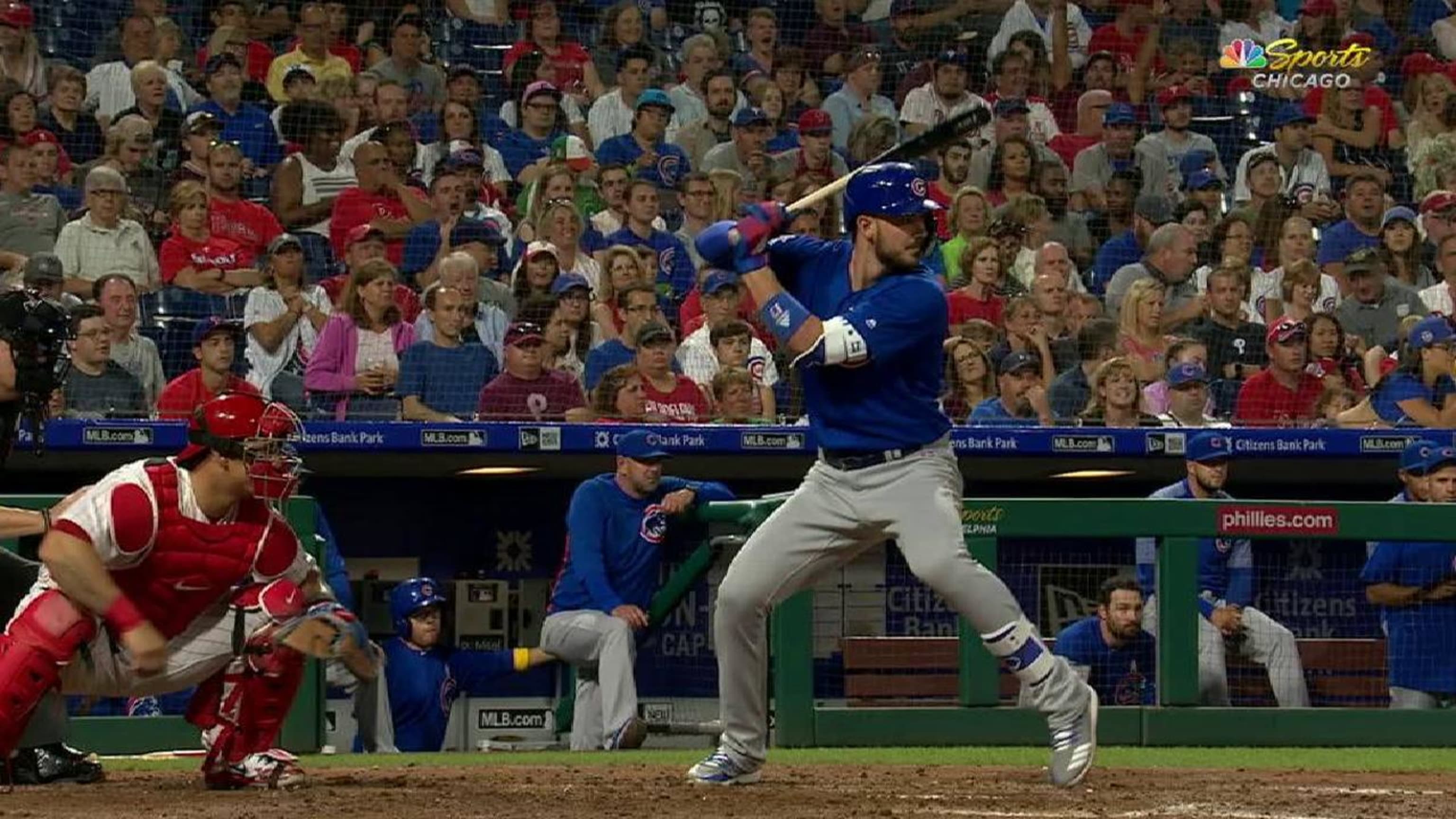 Colorado Rockies - Russell Wilson and Kris Bryant jersey exchange.