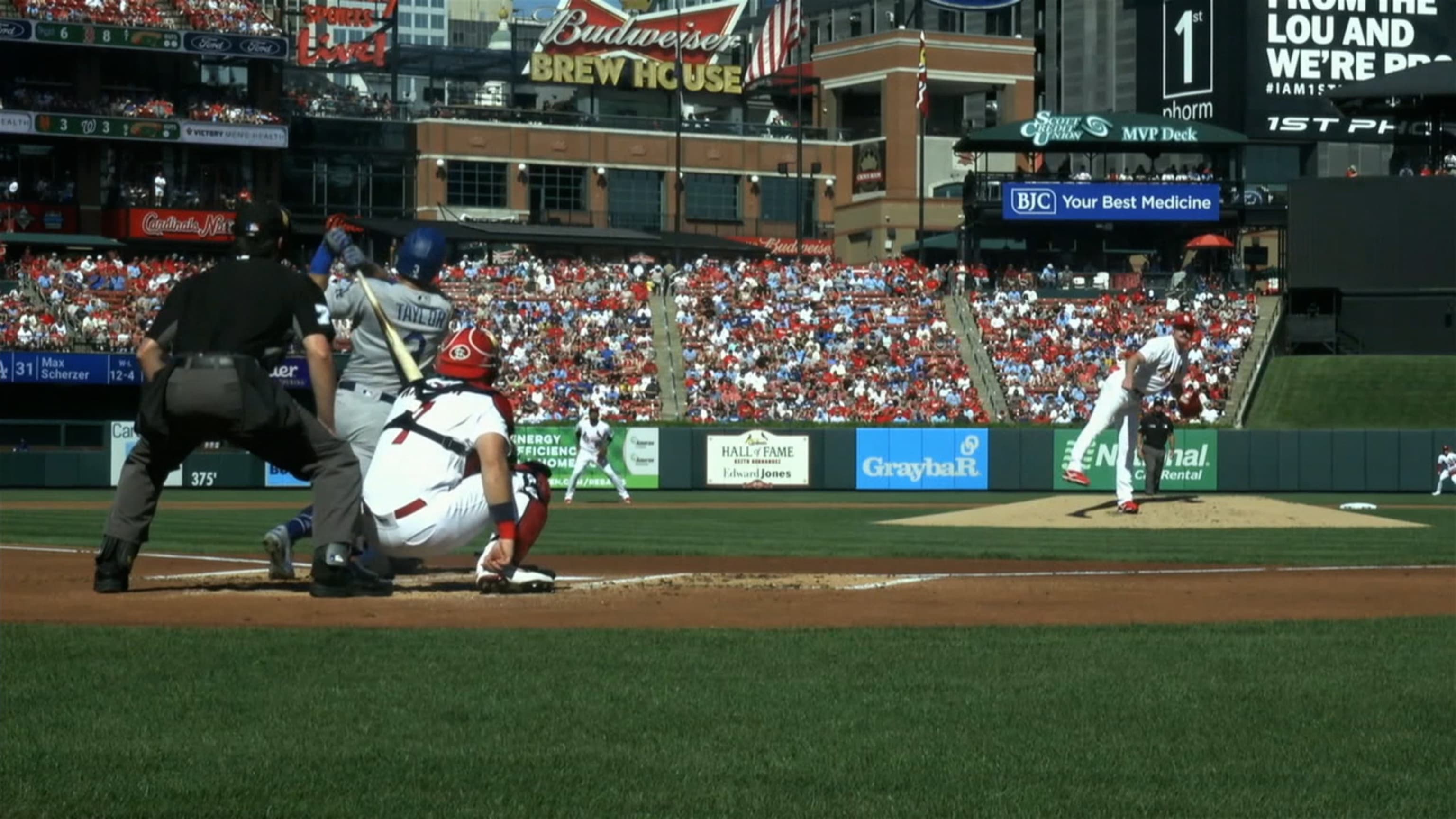 Max Scherzer strikes out 13, leads Dodgers over Cardinals 