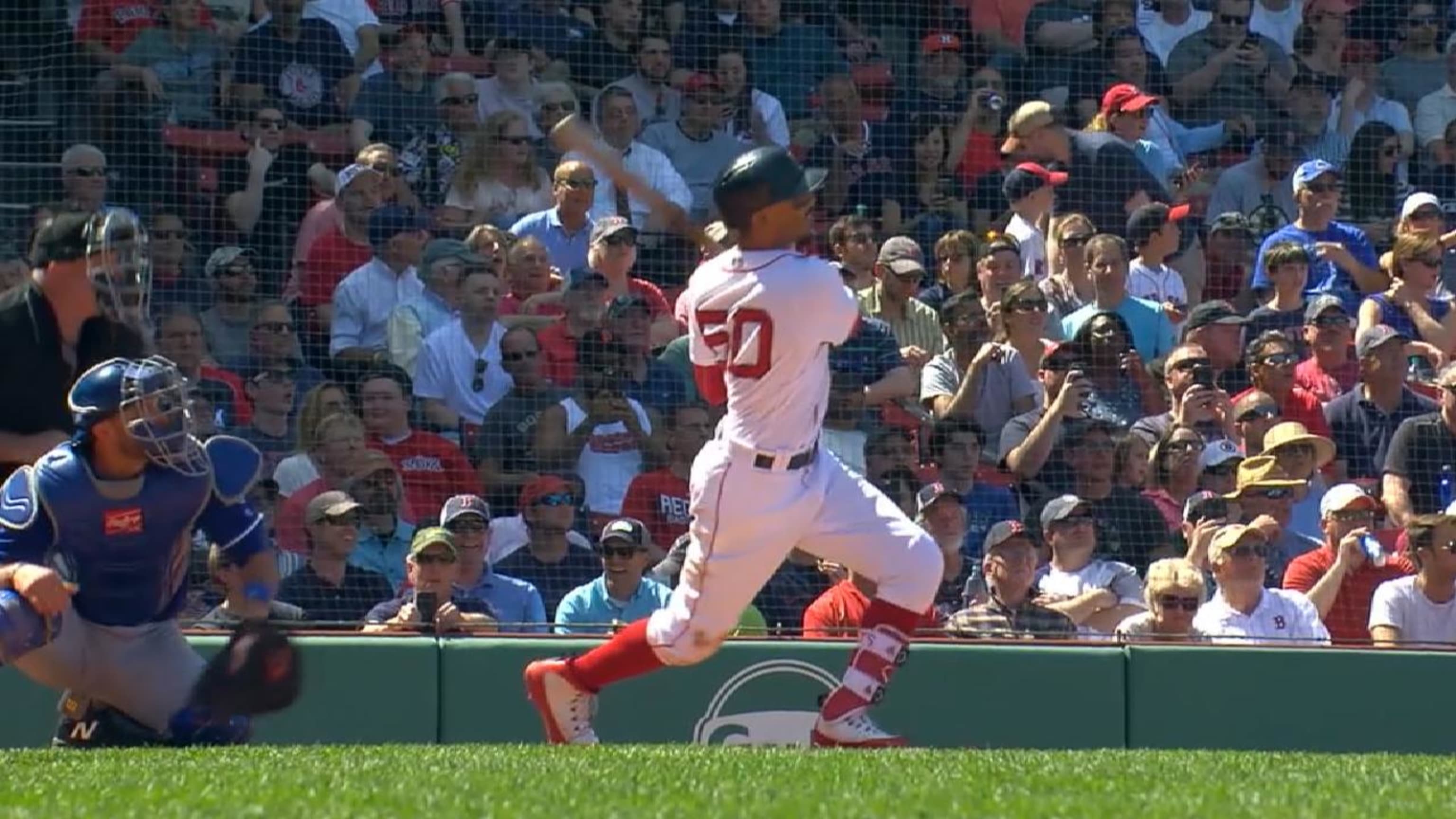 Red Sox's Mookie Betts promised a fan he would homer for him. He hit three