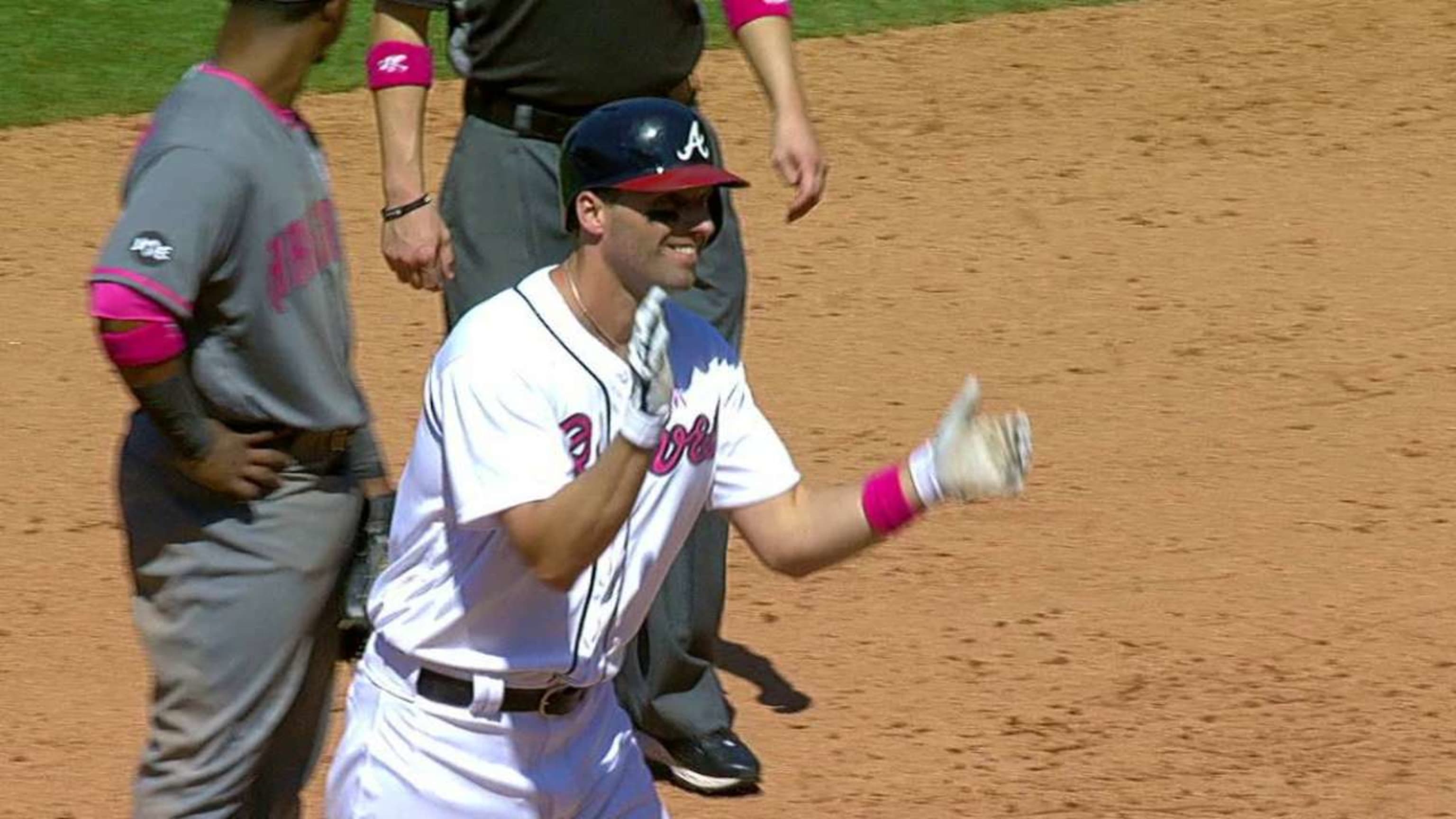 Braves wear pink, gain perspective