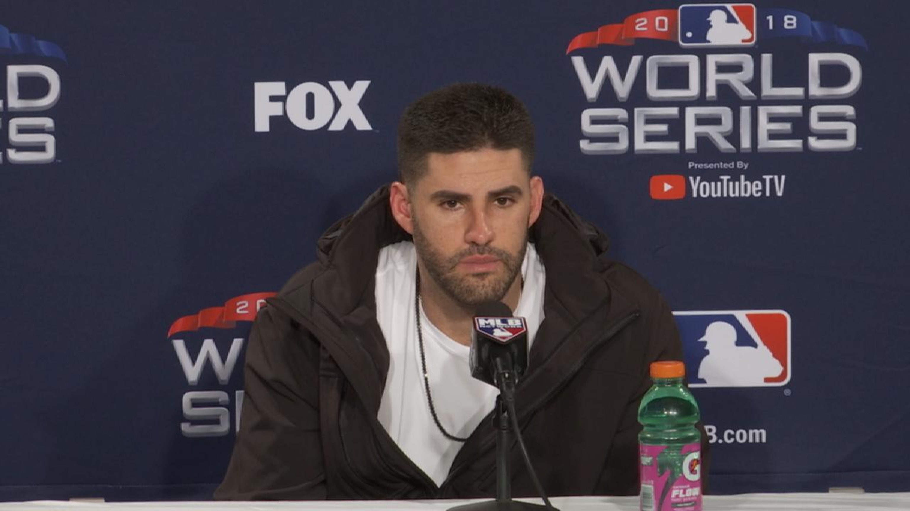 MLB World Series 2018: J.D. Martinez says ankle is 'a little bit