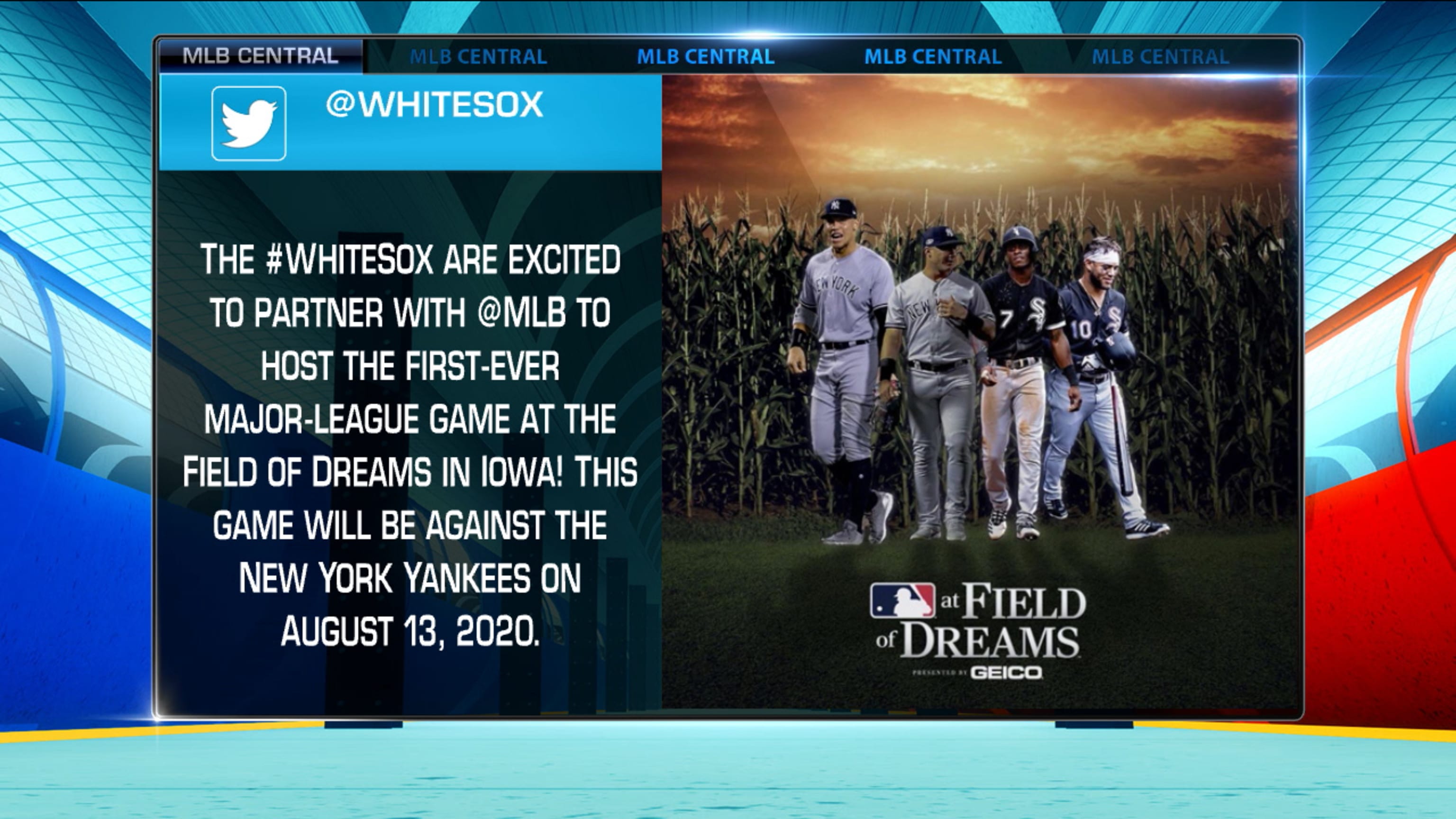 Men's New York Yankees vs. Chicago White Sox Fanatics Branded Gray 2021  Field of Dreams Cornfields