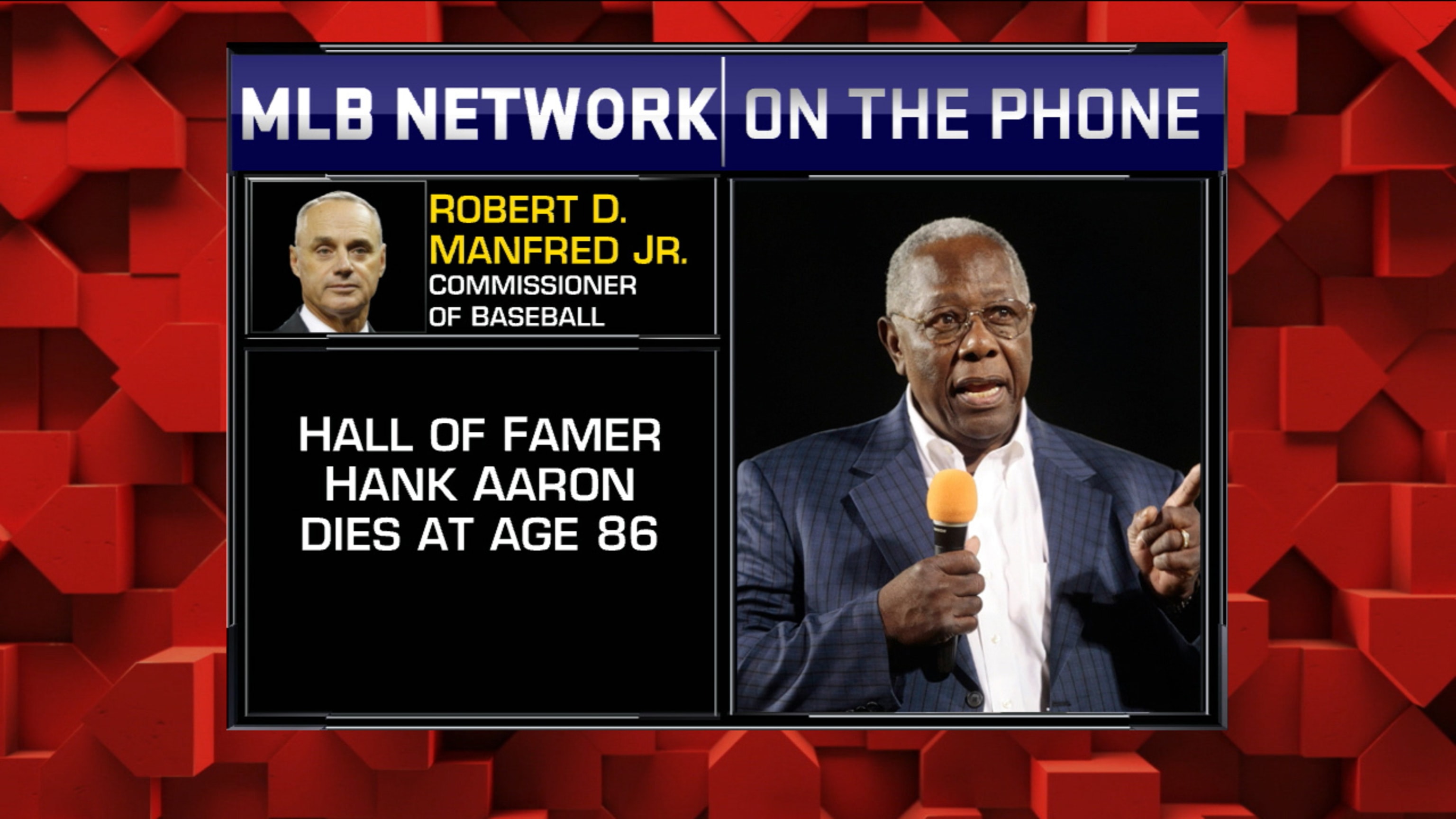 Manfred remembers Hank Aaron