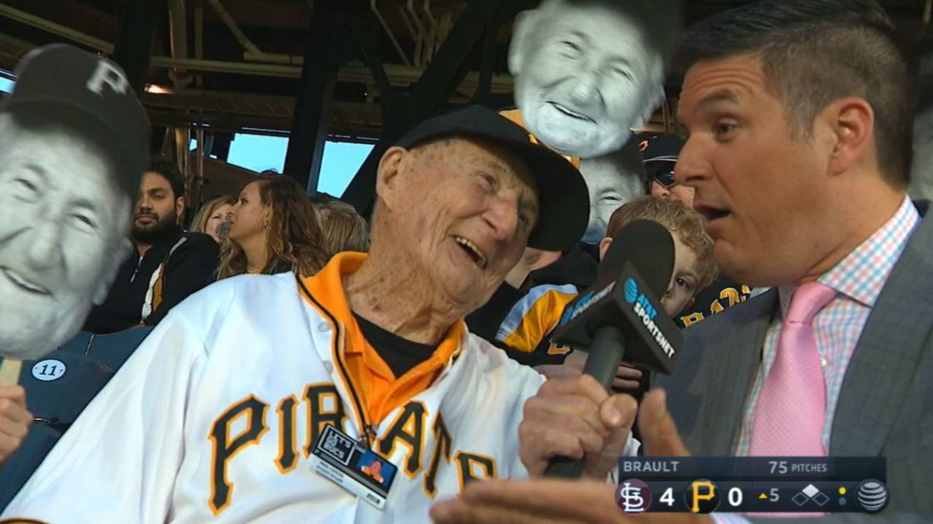 Pirates Celebrate Long-Time Usher Phil Coyne's 100th Birthday