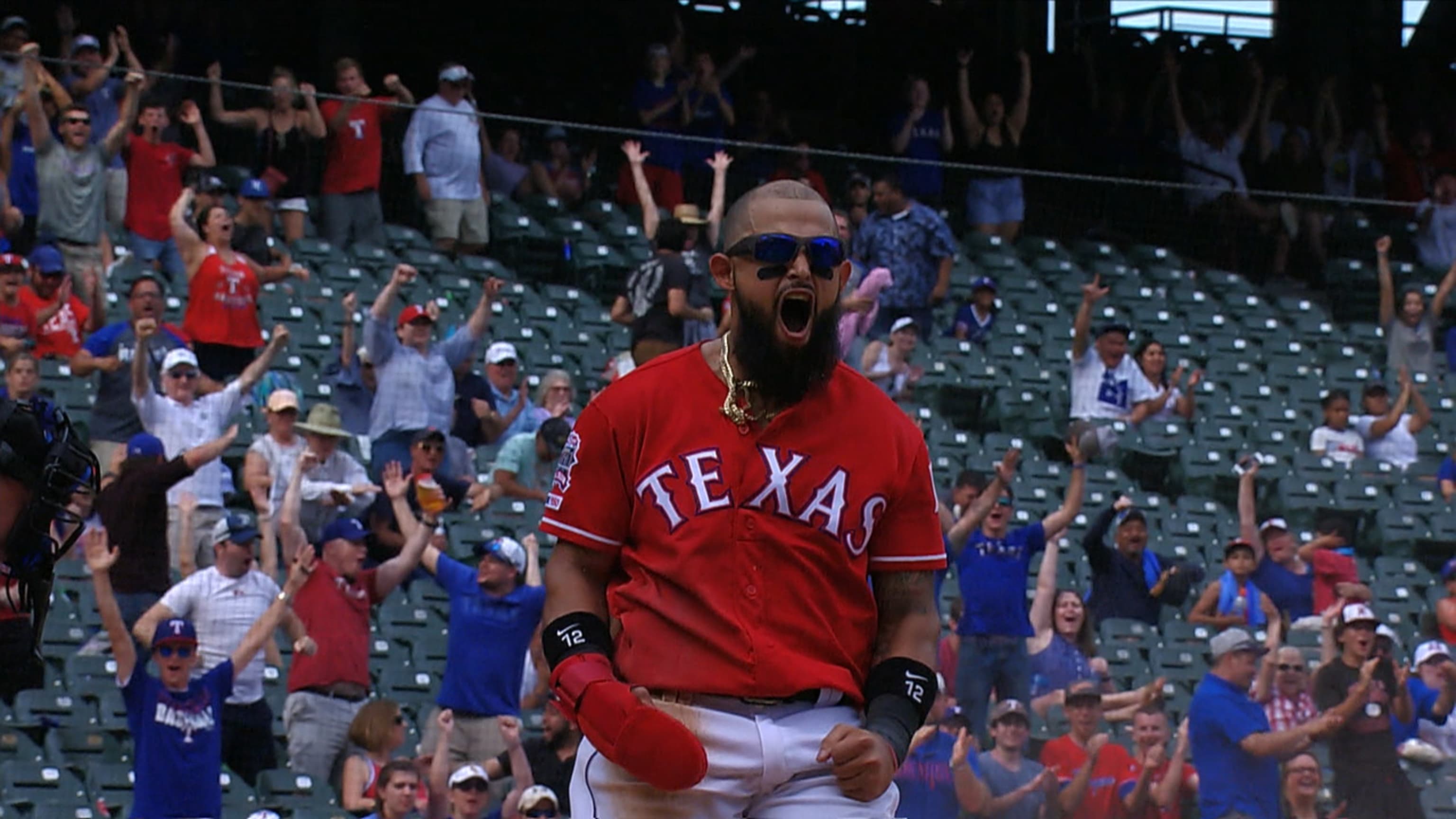 Rougned Odor loses ball in jersey 