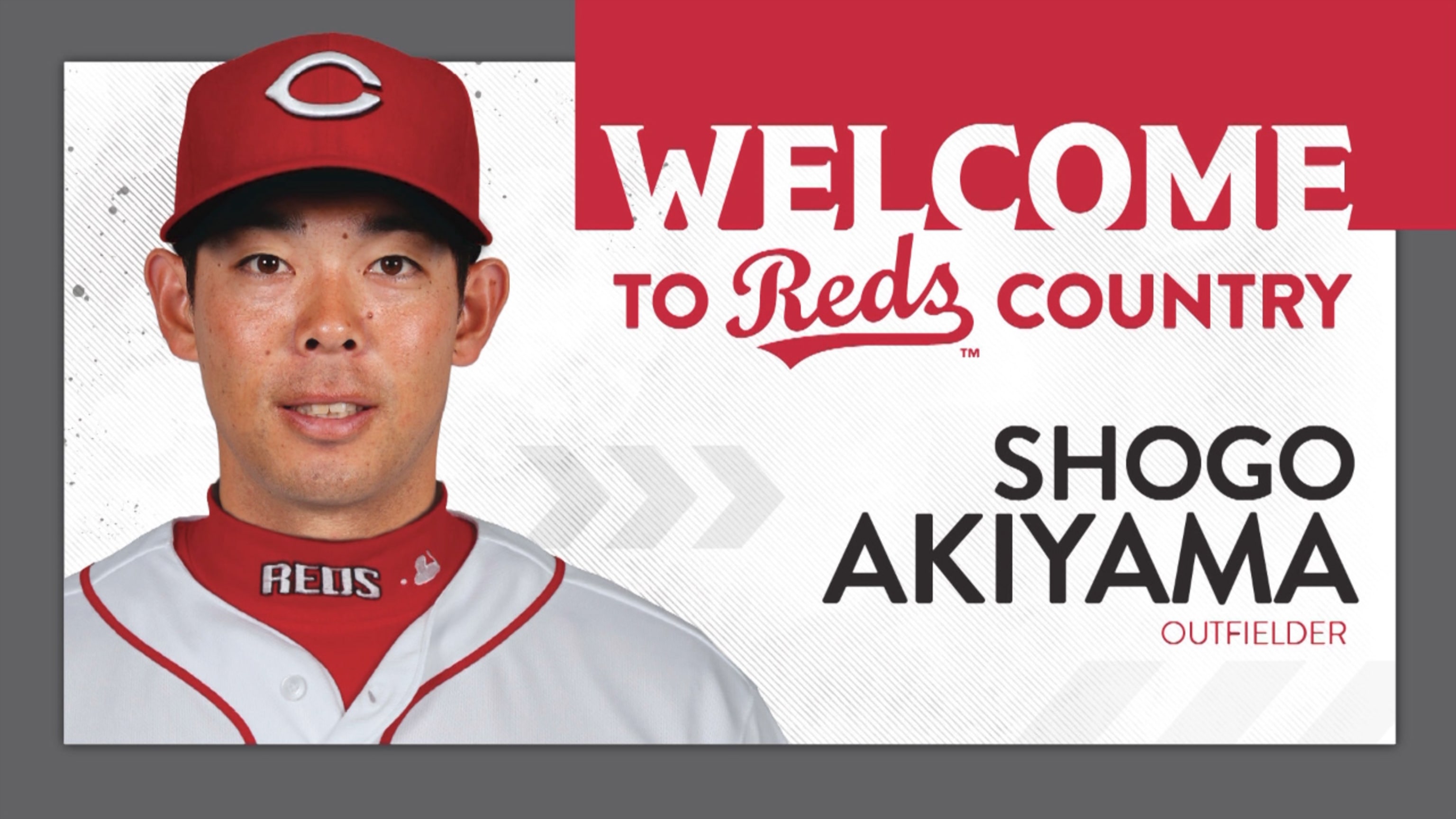 MLB Cincinnati Reds outfielder Shogo Akiyama 003