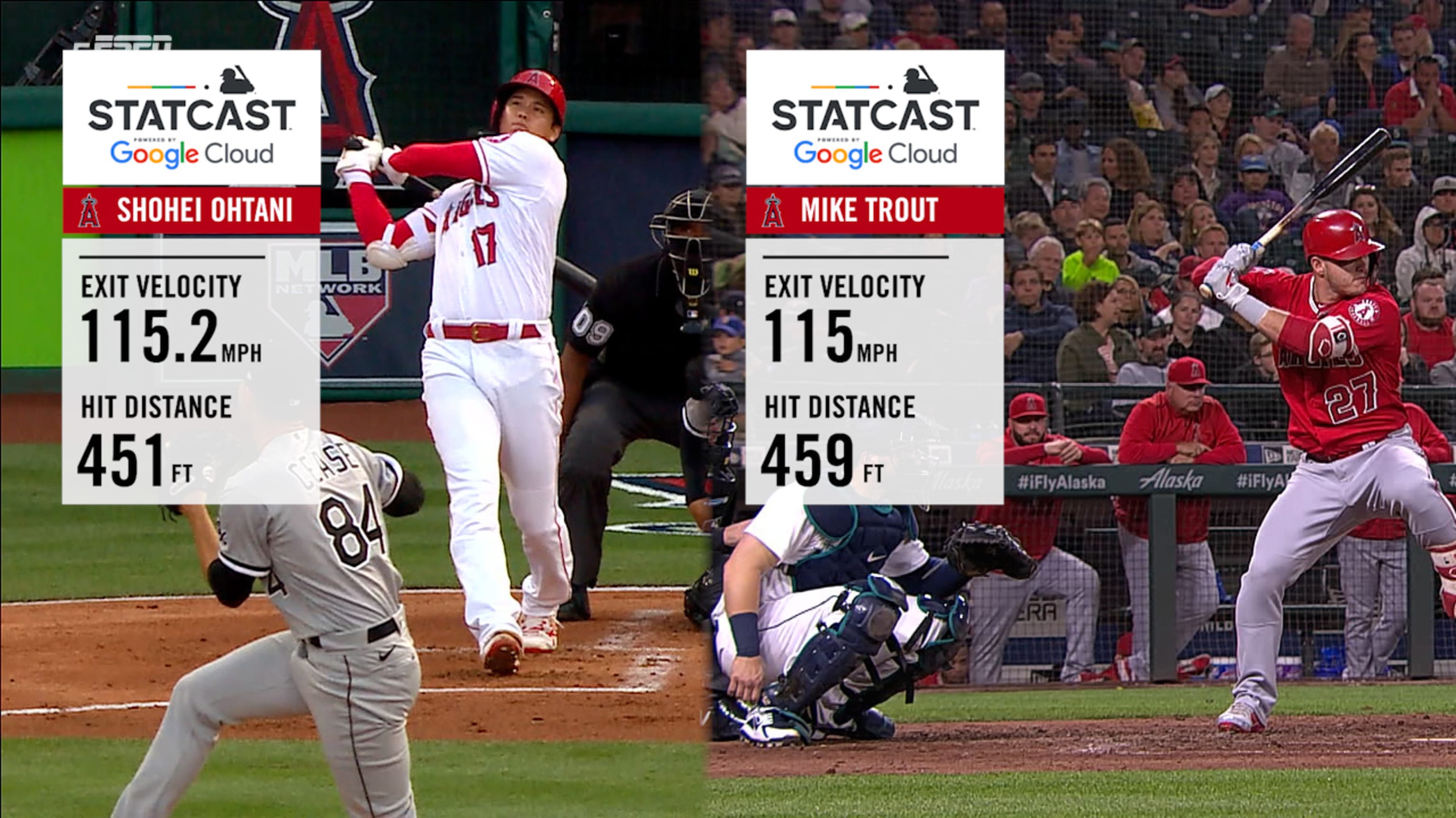 HR de Ohtani supera al de Trout 