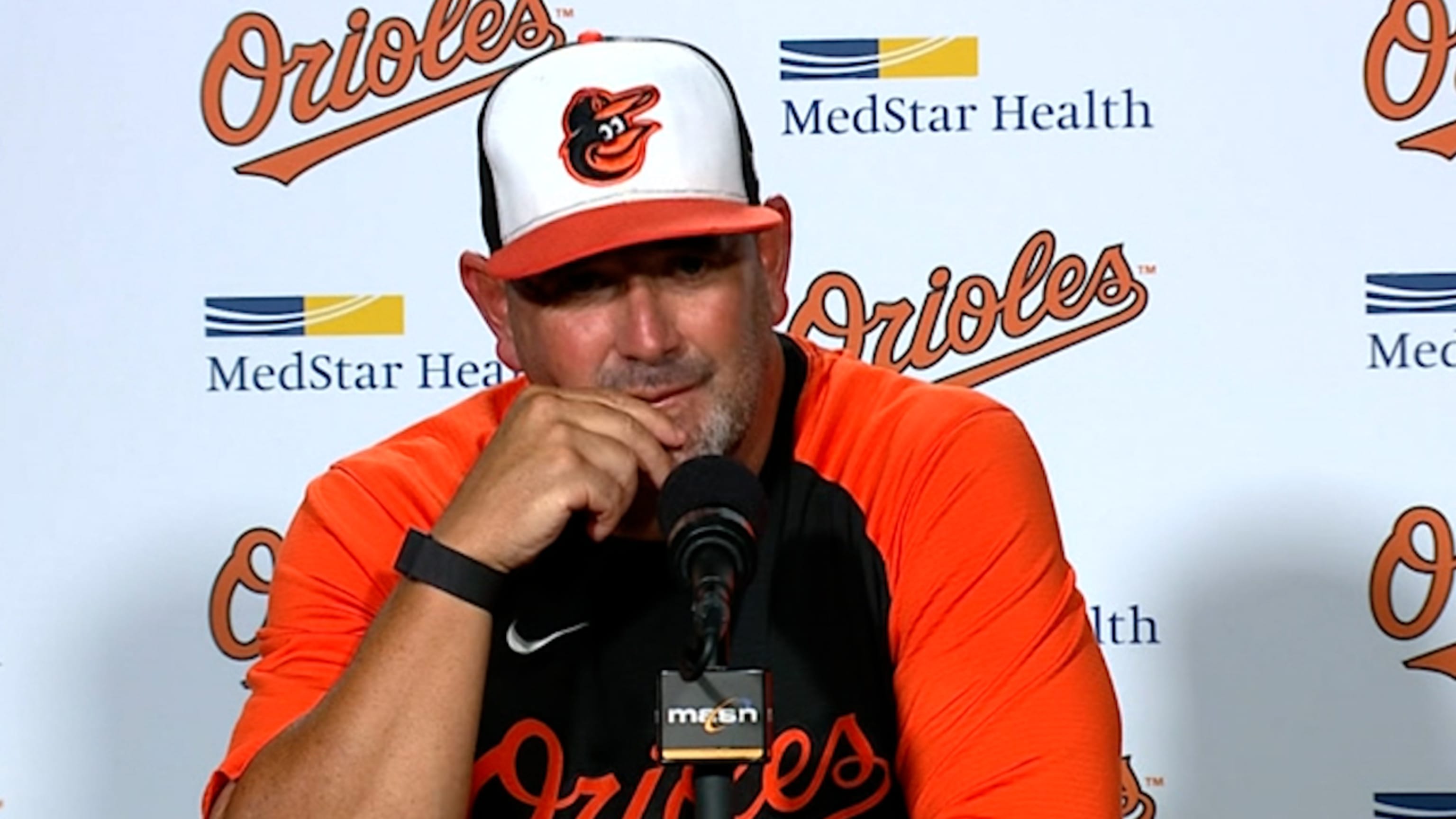 Orioles' Mancini gets ready to celebrate an especially happy 30th