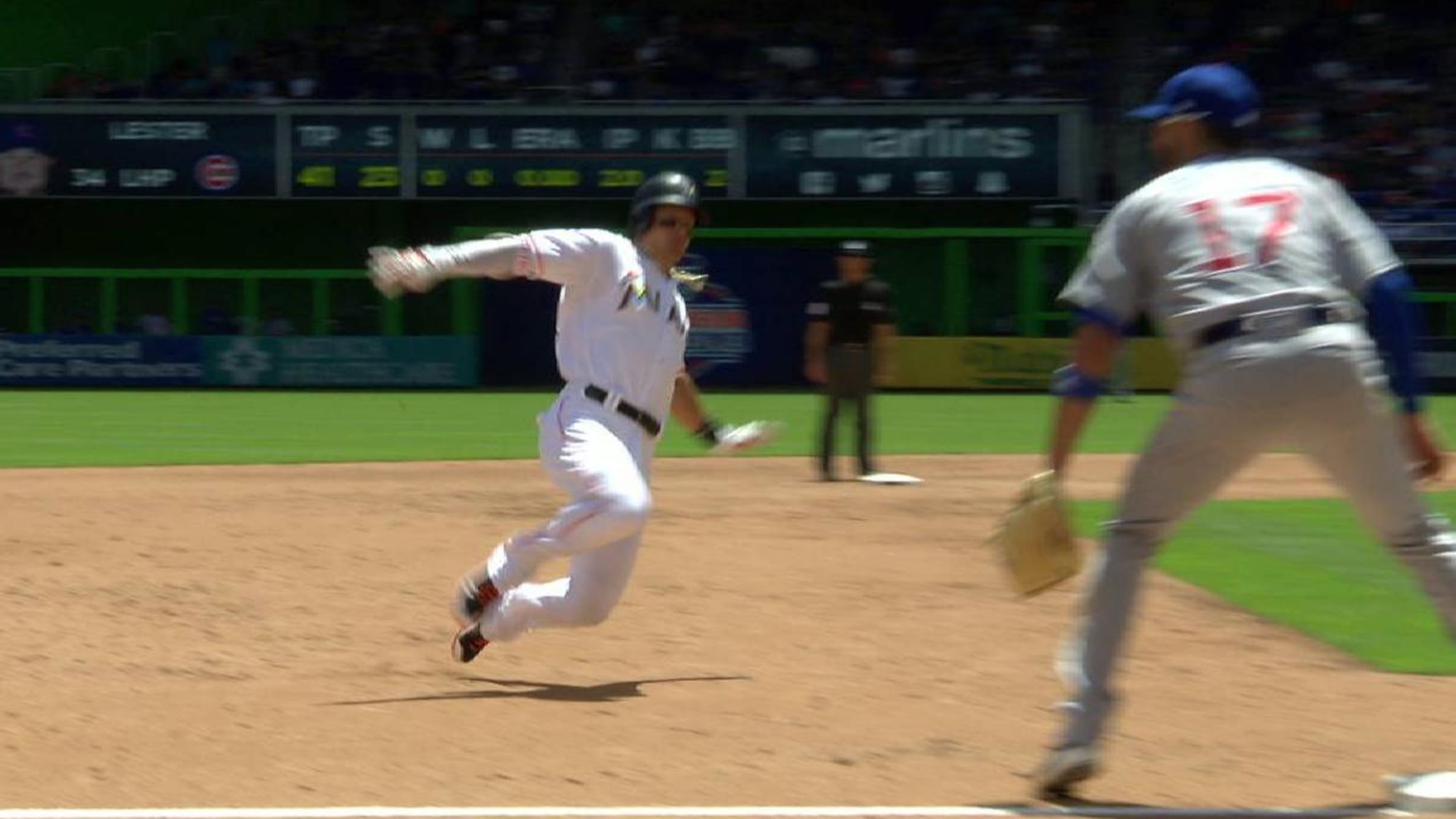 Dietrich's triple to left