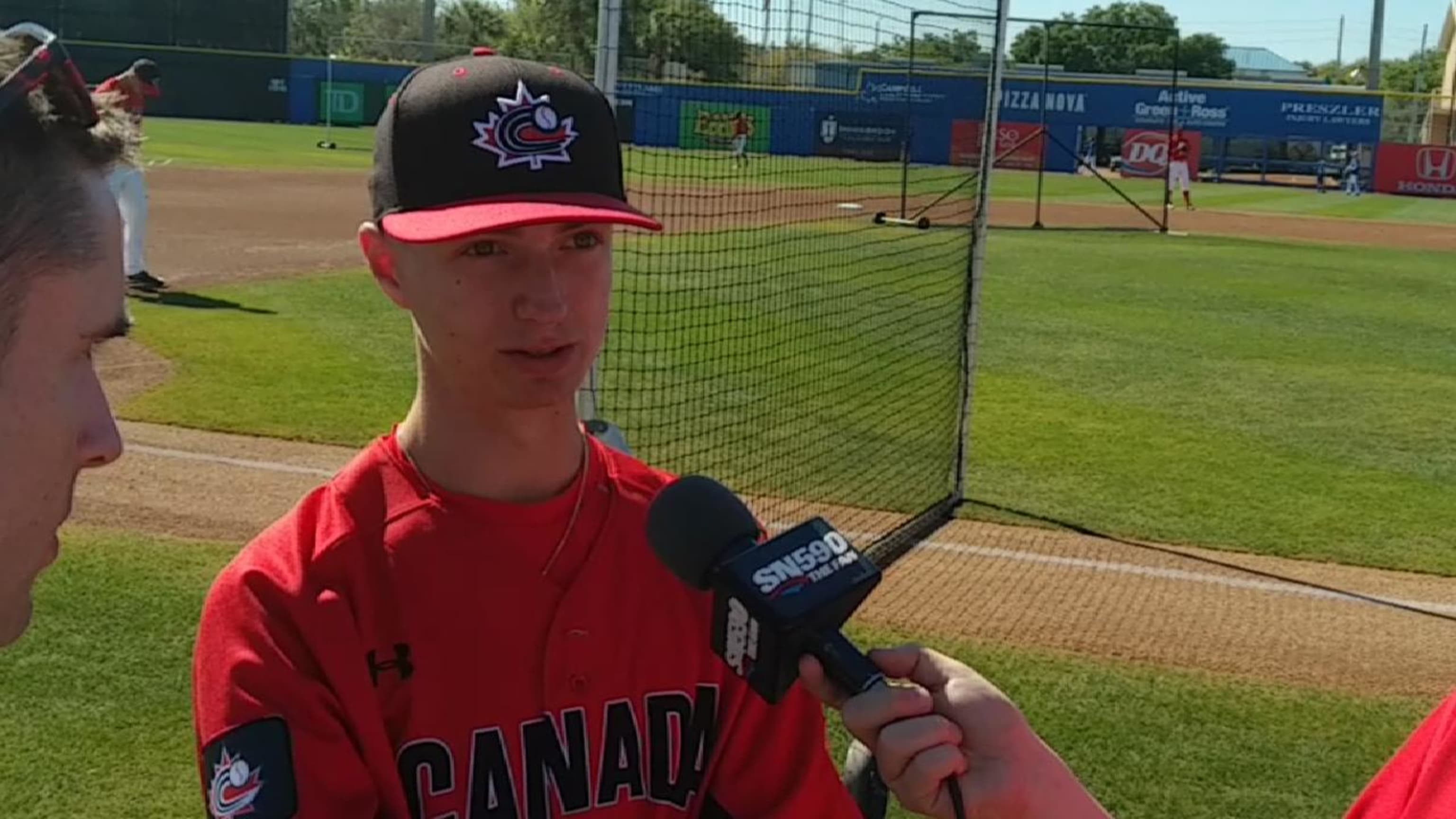 Roy Halladay's son pitches against Blue Jays