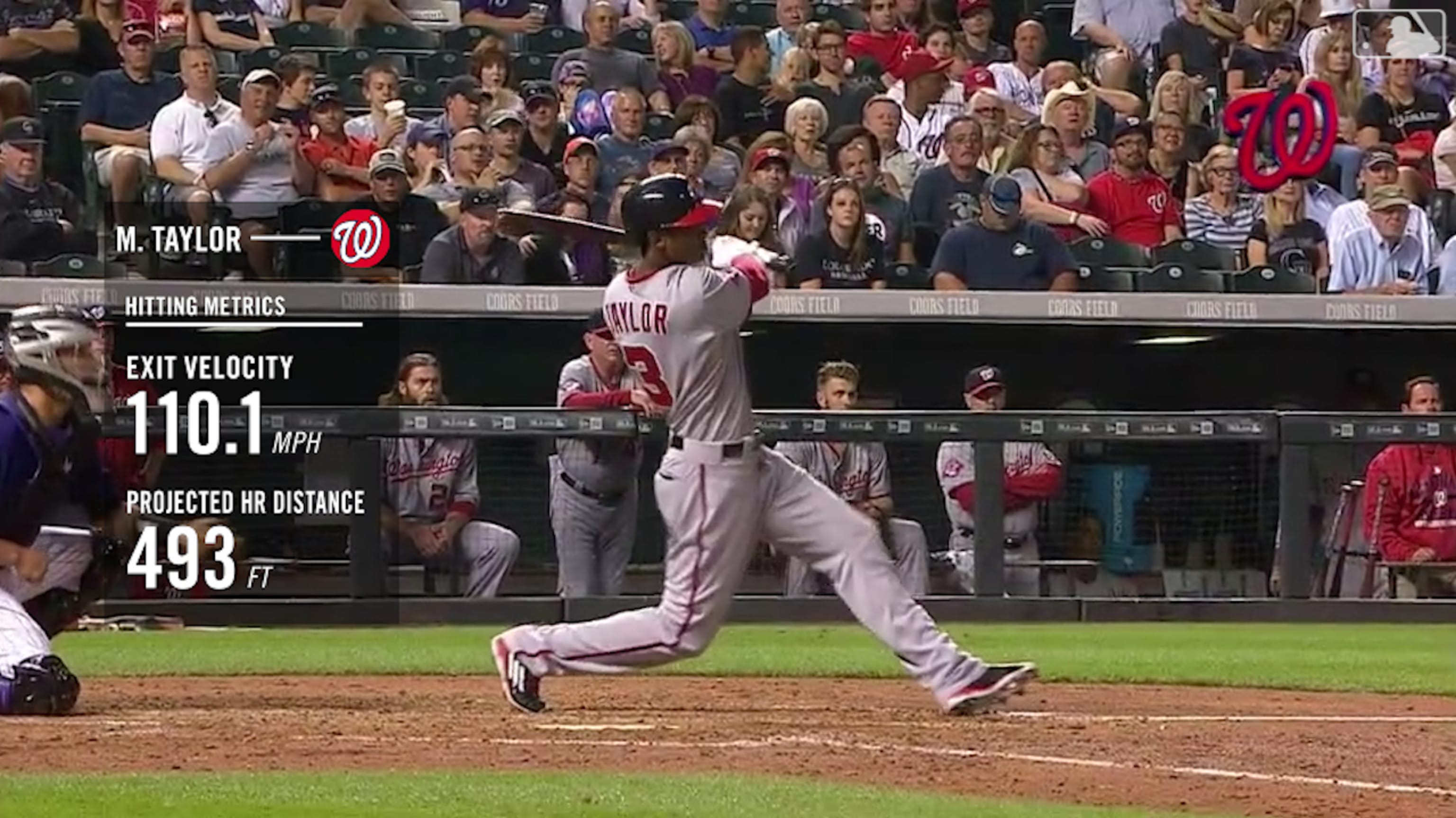 Statcast: Taylor's mammoth homer