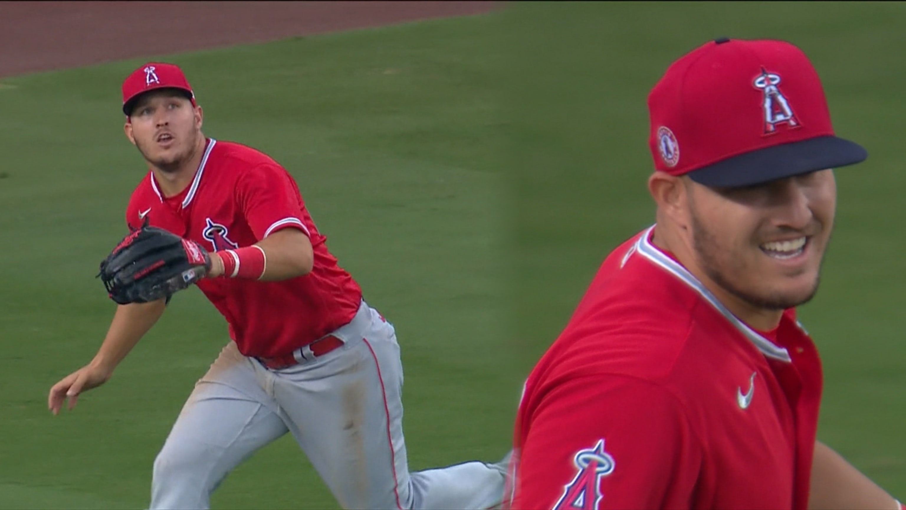 Mike Trout le roba a Cody Bellinger