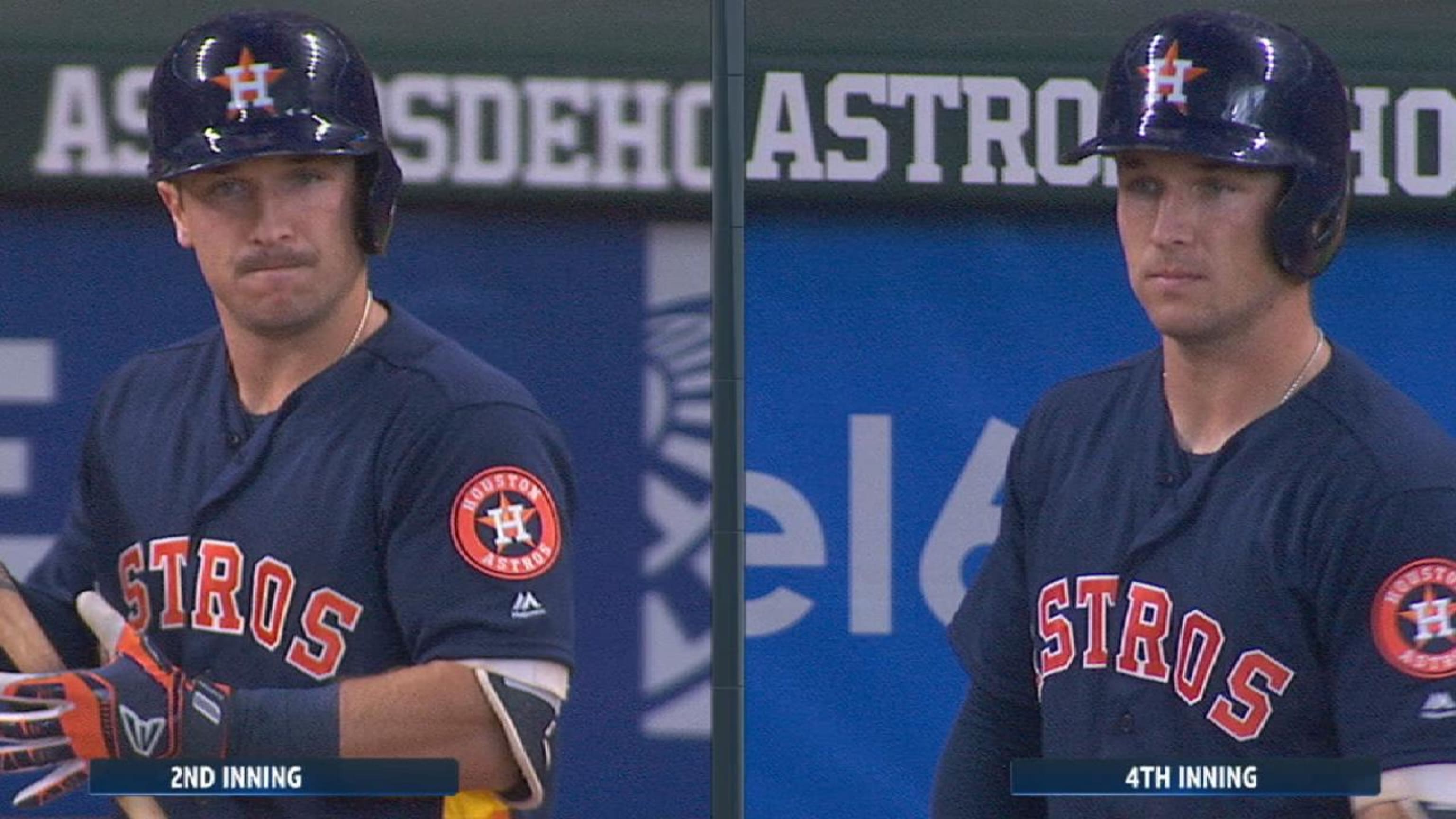 Alex Bregman shaved his mustache between at-bats because personal grooming  is very important