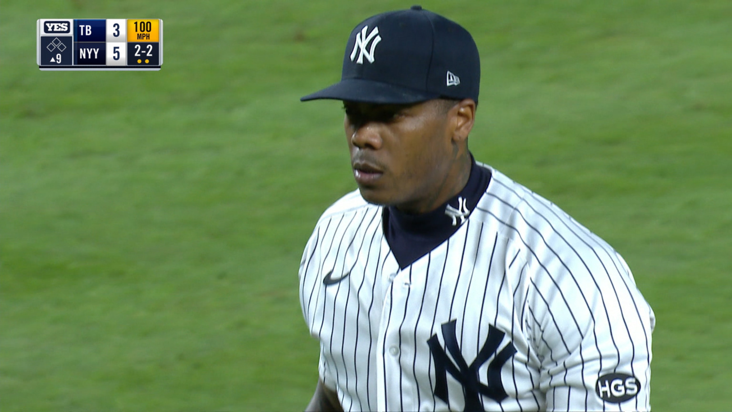 Aroldis Chapman se anota salvado